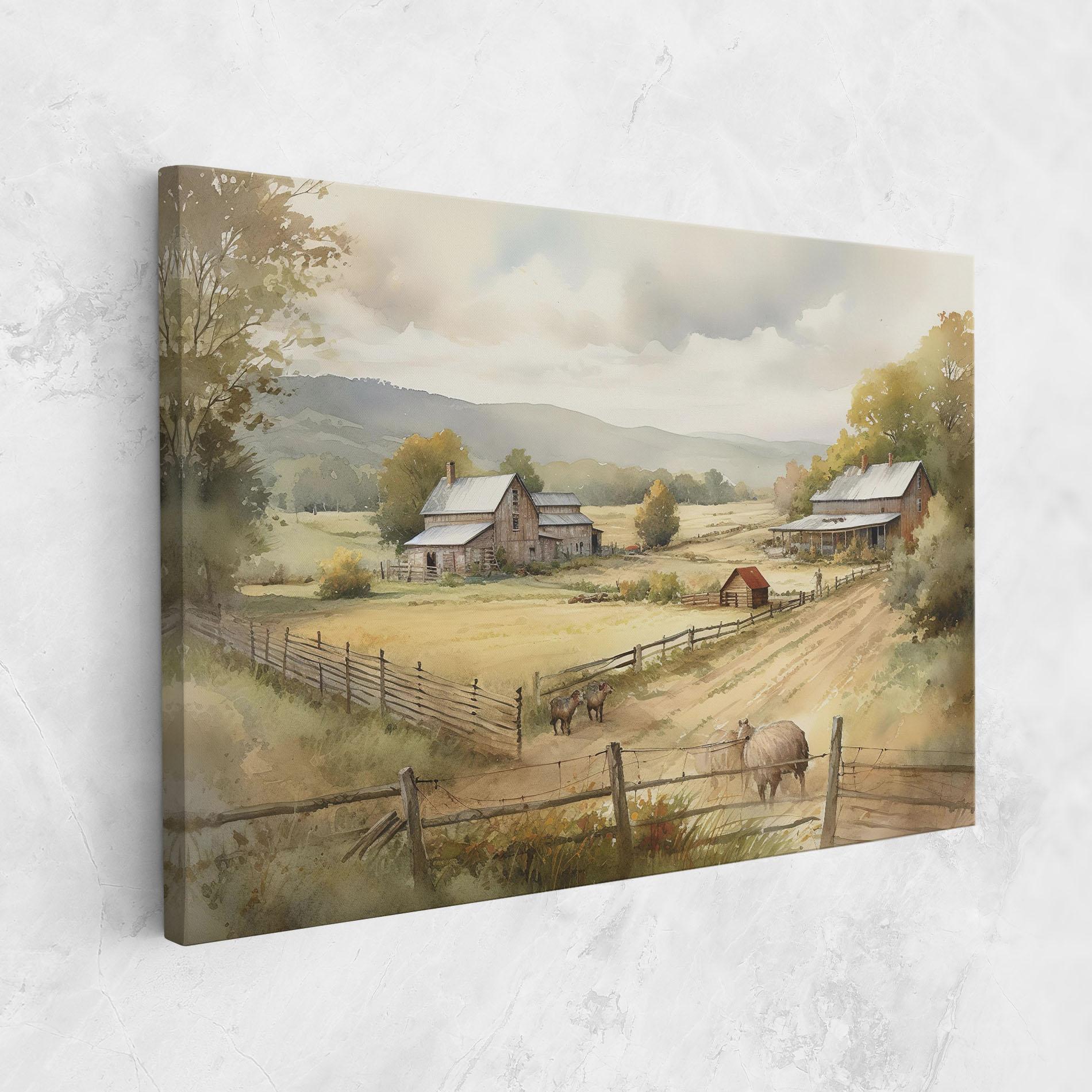 Tablou Canvas Rural Field mockup 1