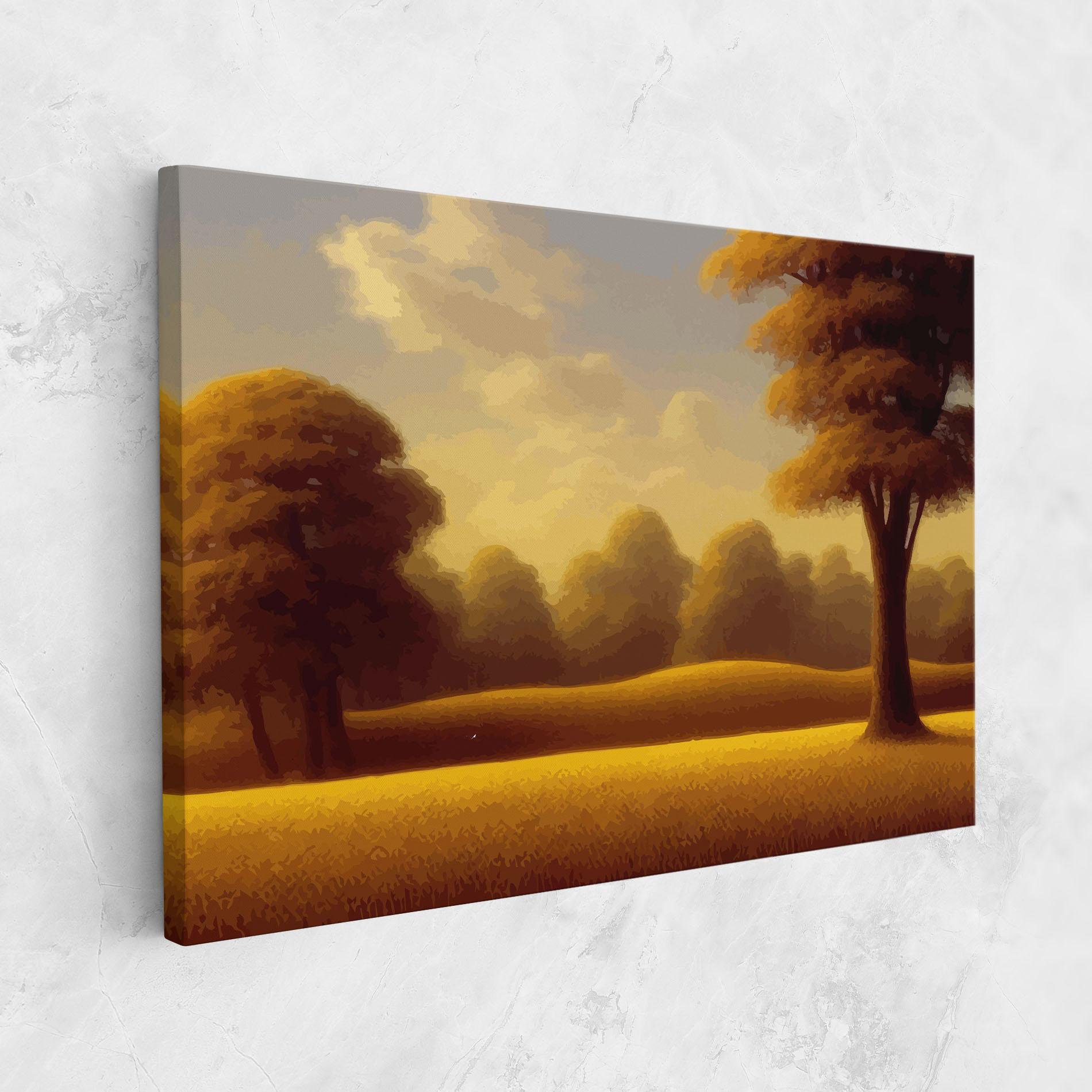 Tablou Canvas Yellow Countryside mockup 1
