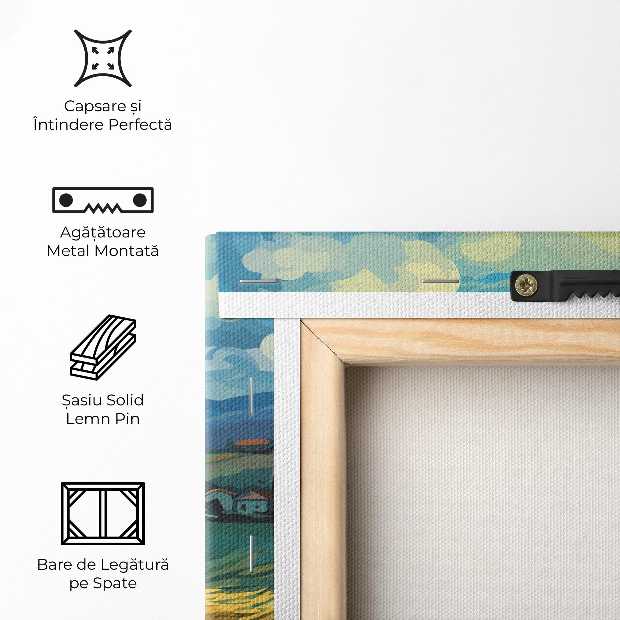 Tablou Canvas Fantasy Blue View mockup 5