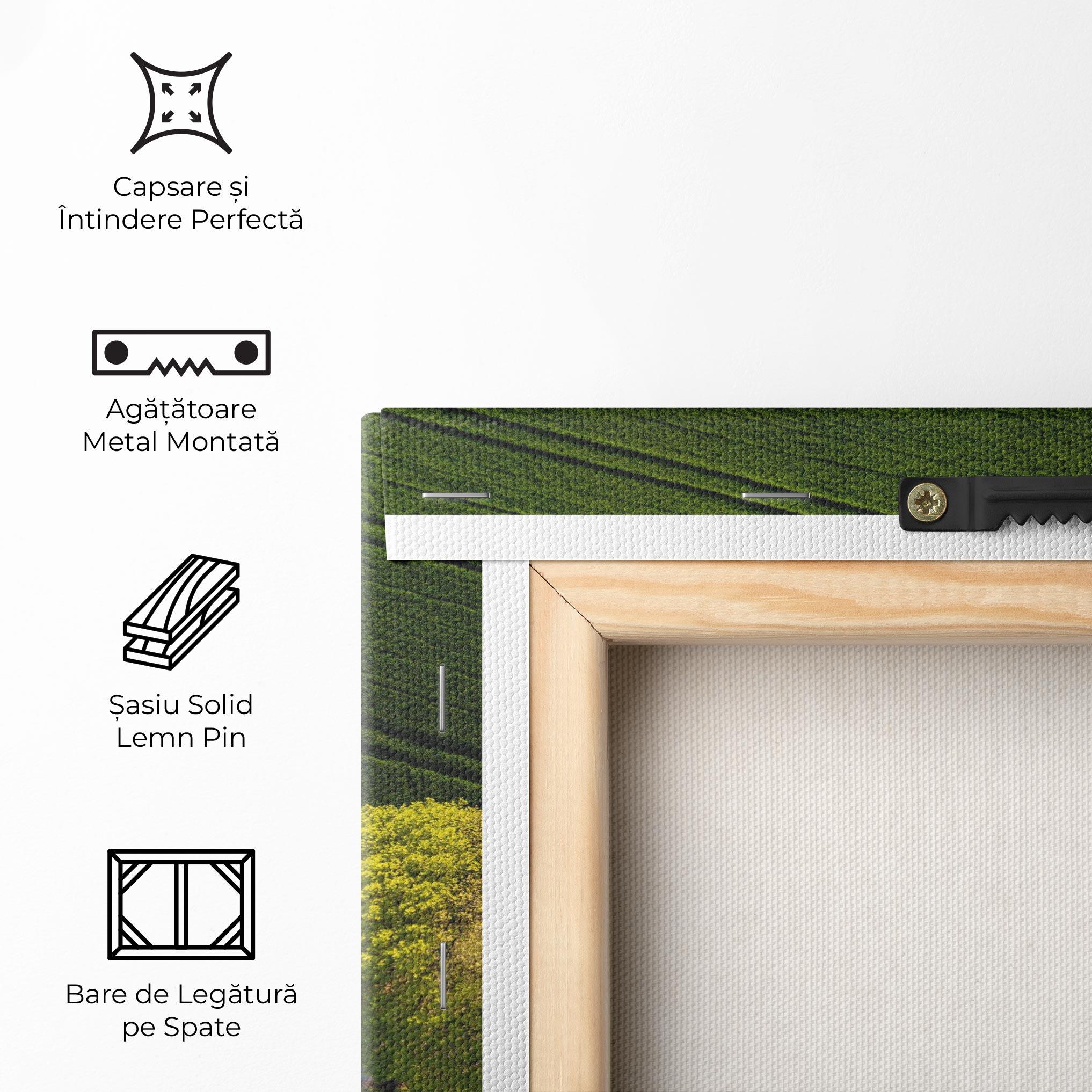 Tablou Canvas Green Road mockup 5
