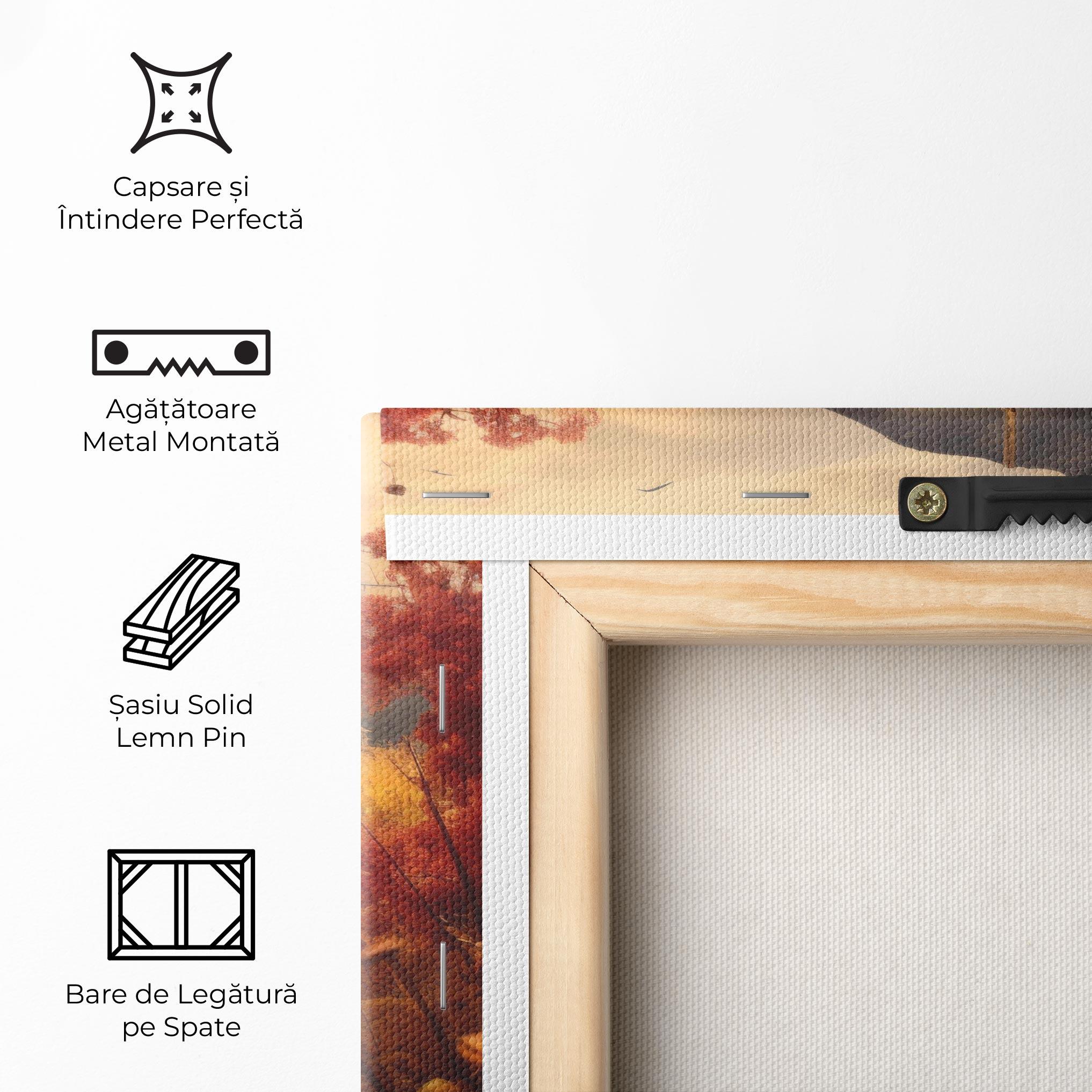 Tablou Canvas Small Cabin Field mockup 5