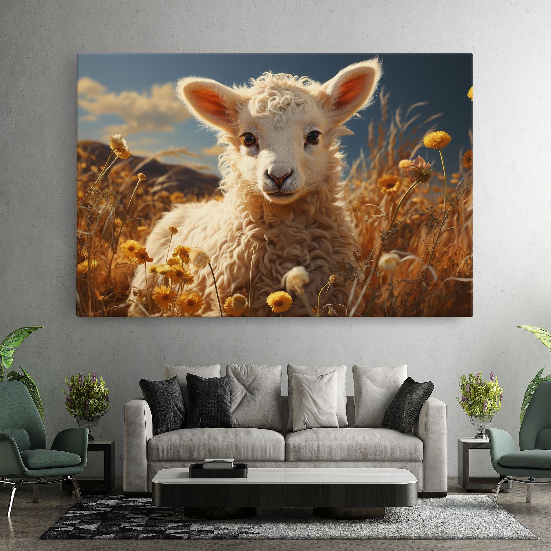 Animals Grazing mockup 7