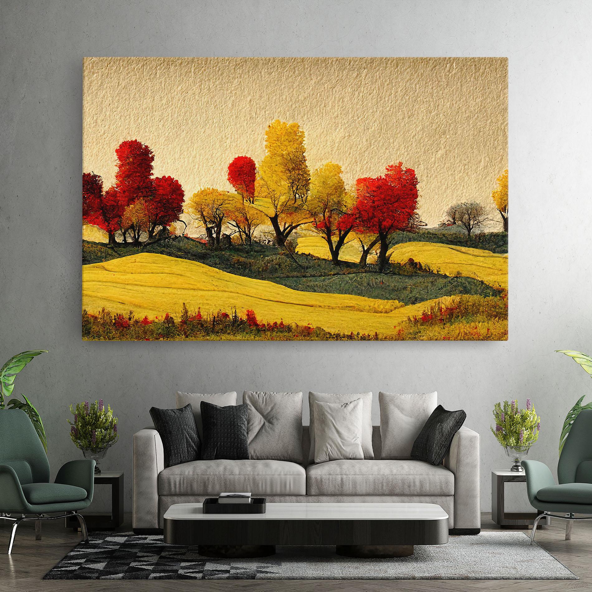 Tablou Canvas Autumn Paper Style mockup 7