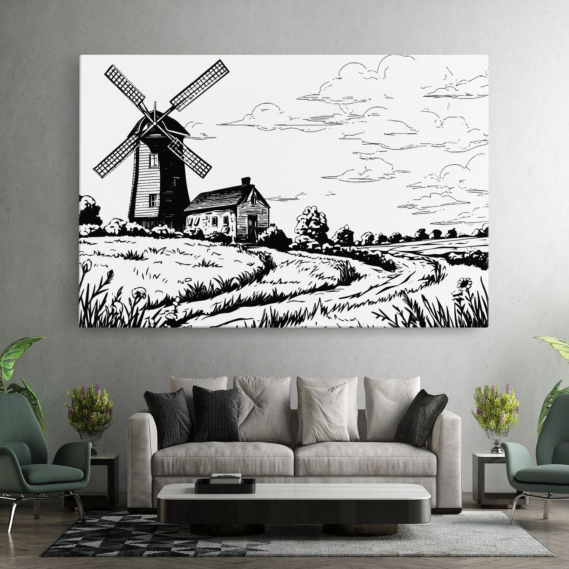 Black Line Wheat mockup 7