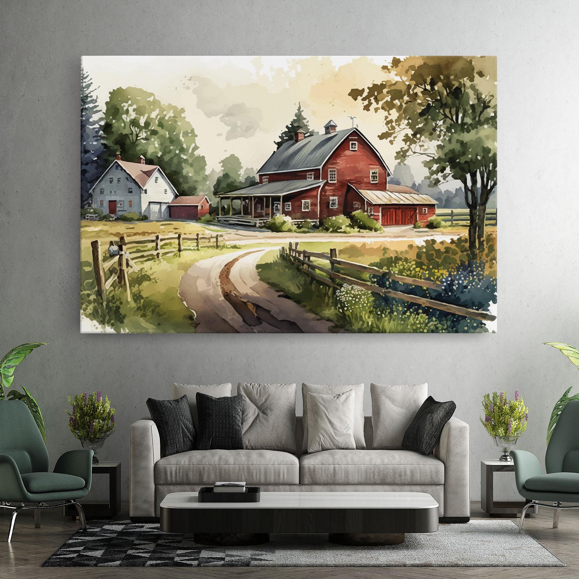 Tablou Canvas Farmhouse Painting mockup 7