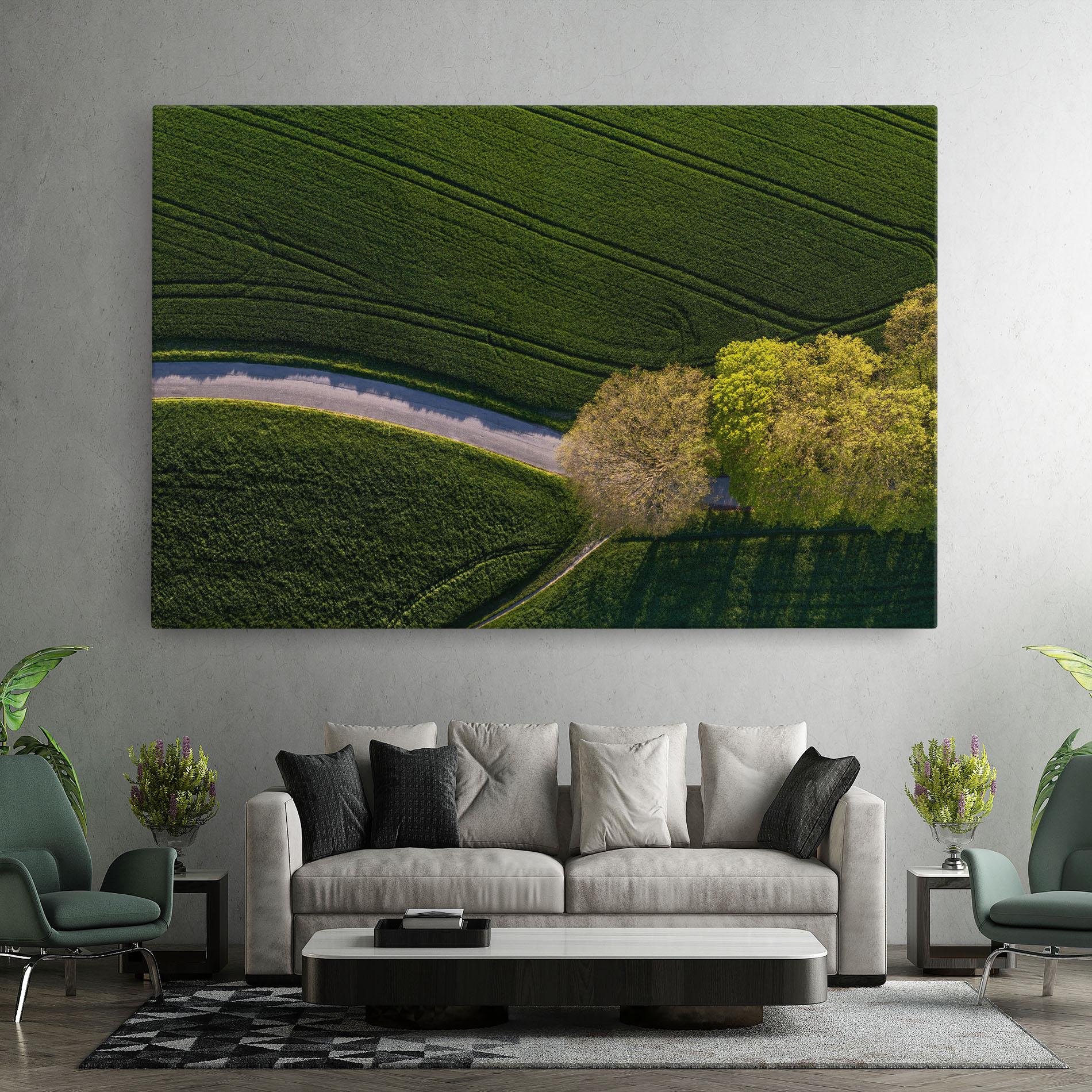 Tablou Canvas Green Road mockup 7