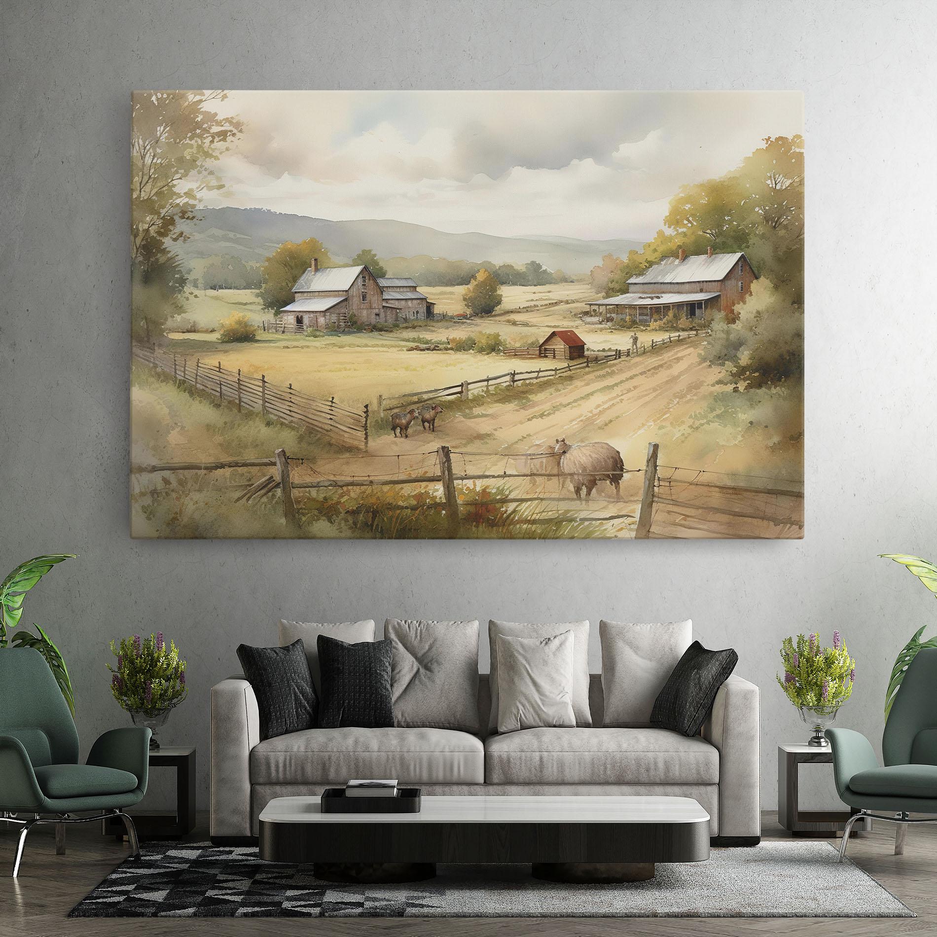 Tablou Canvas Rural Field mockup 7