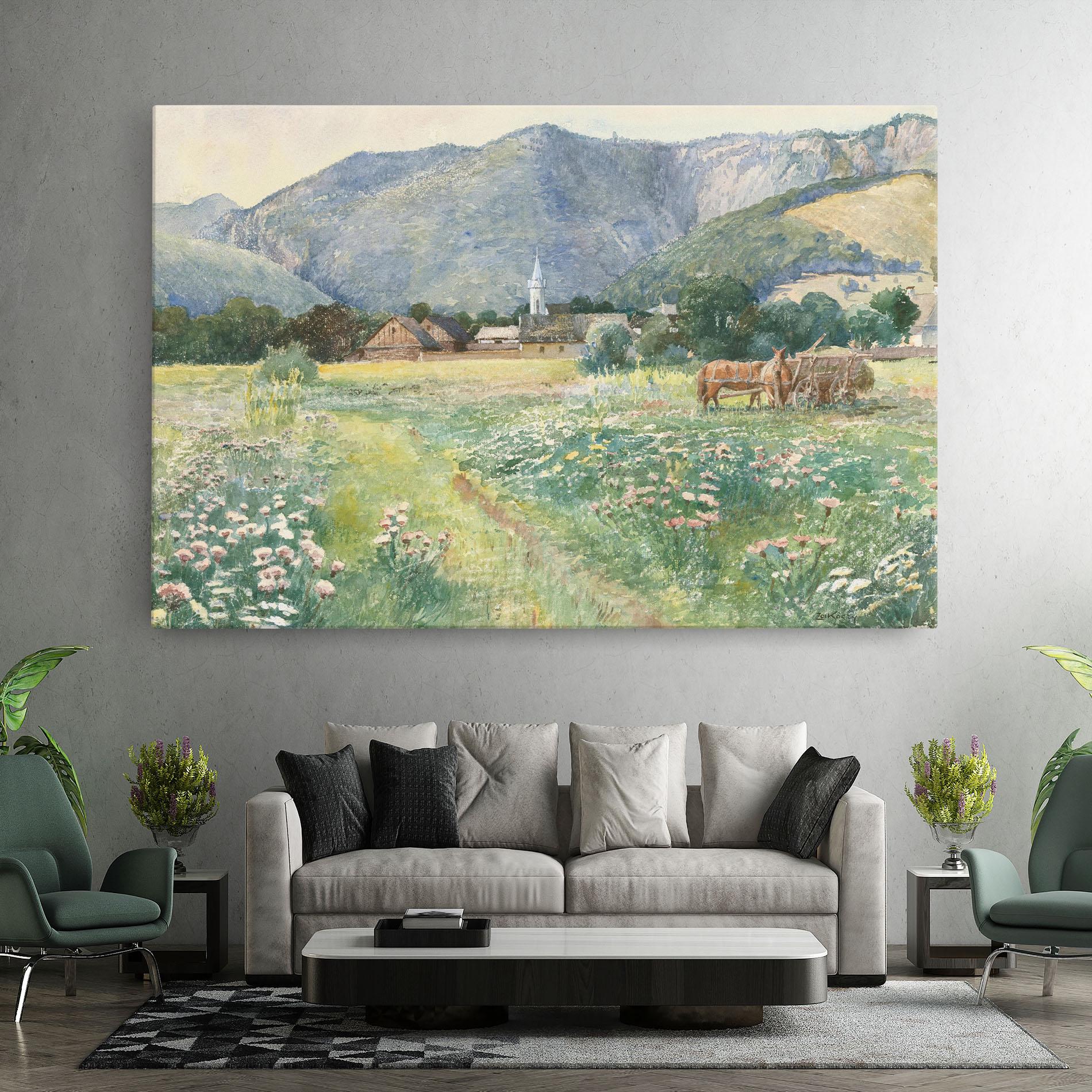Tablou Canvas Rural Painting Art mockup 7