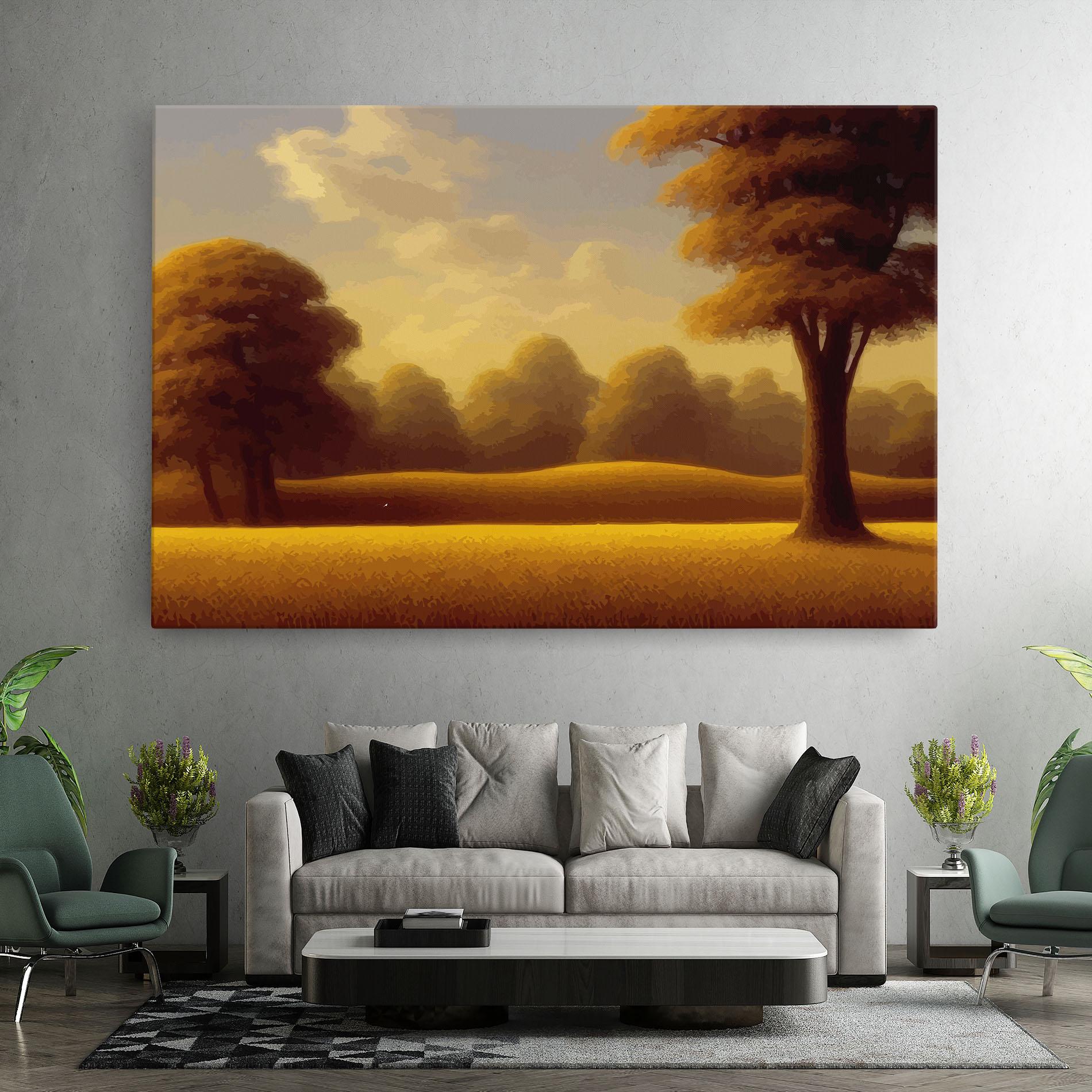 Tablou Canvas Yellow Countryside mockup 7