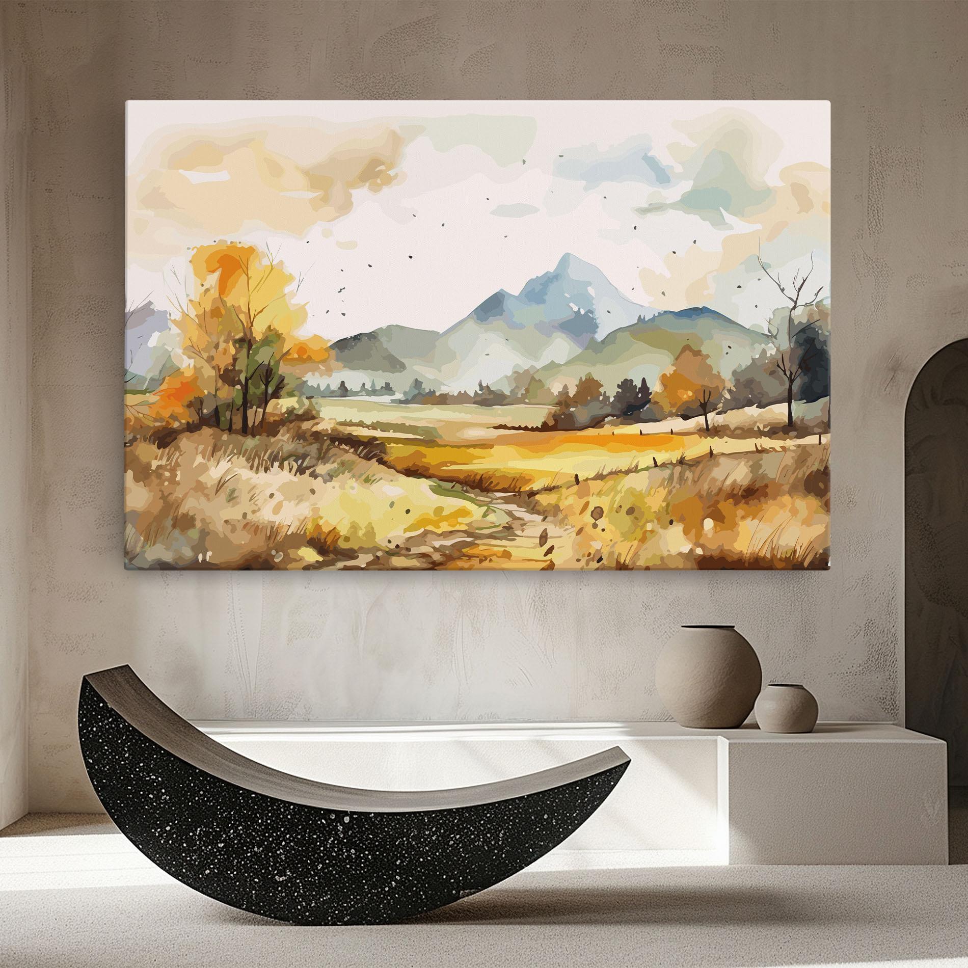 Tablou Canvas Mountain Rural View mockup 8