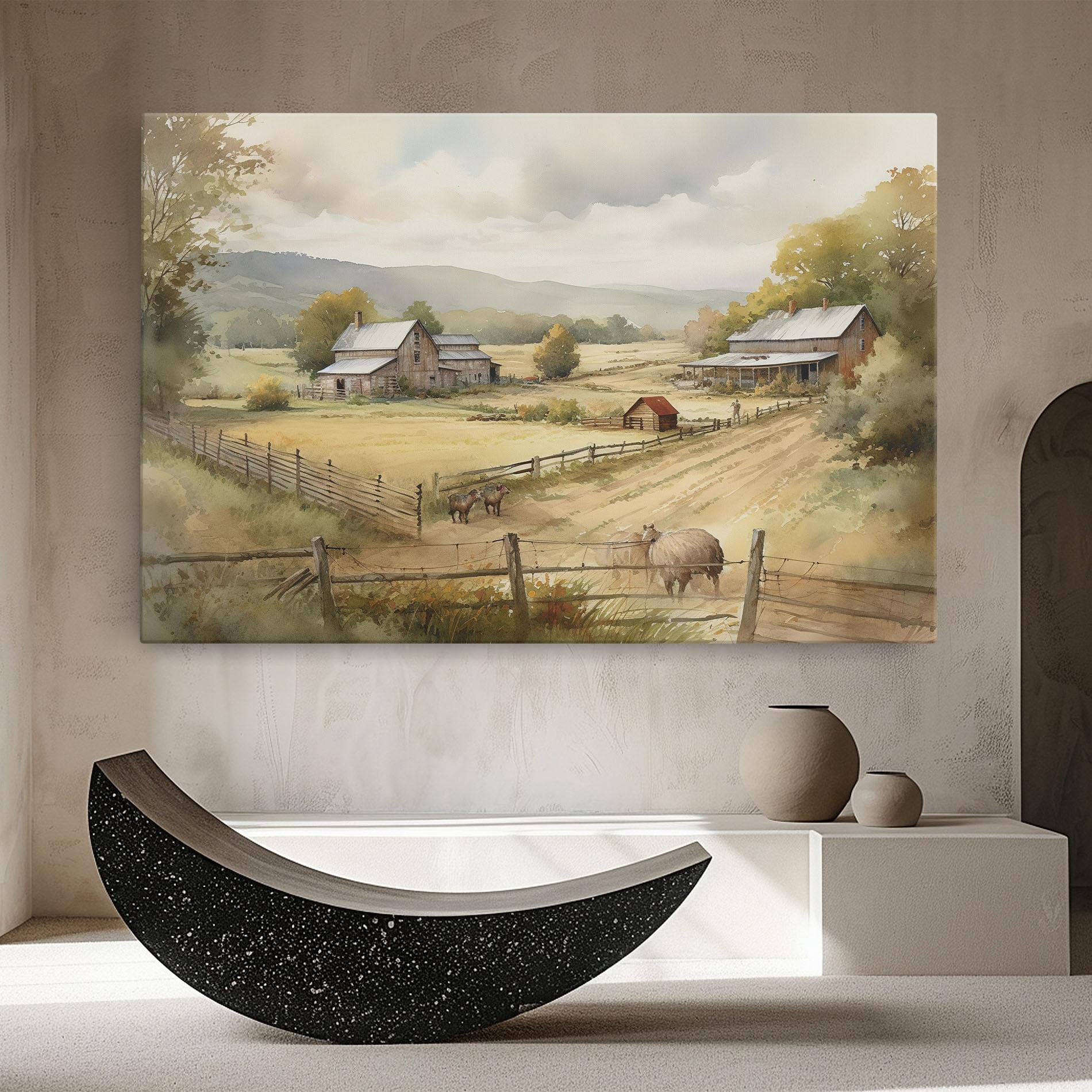 Tablou Canvas Rural Field mockup 8