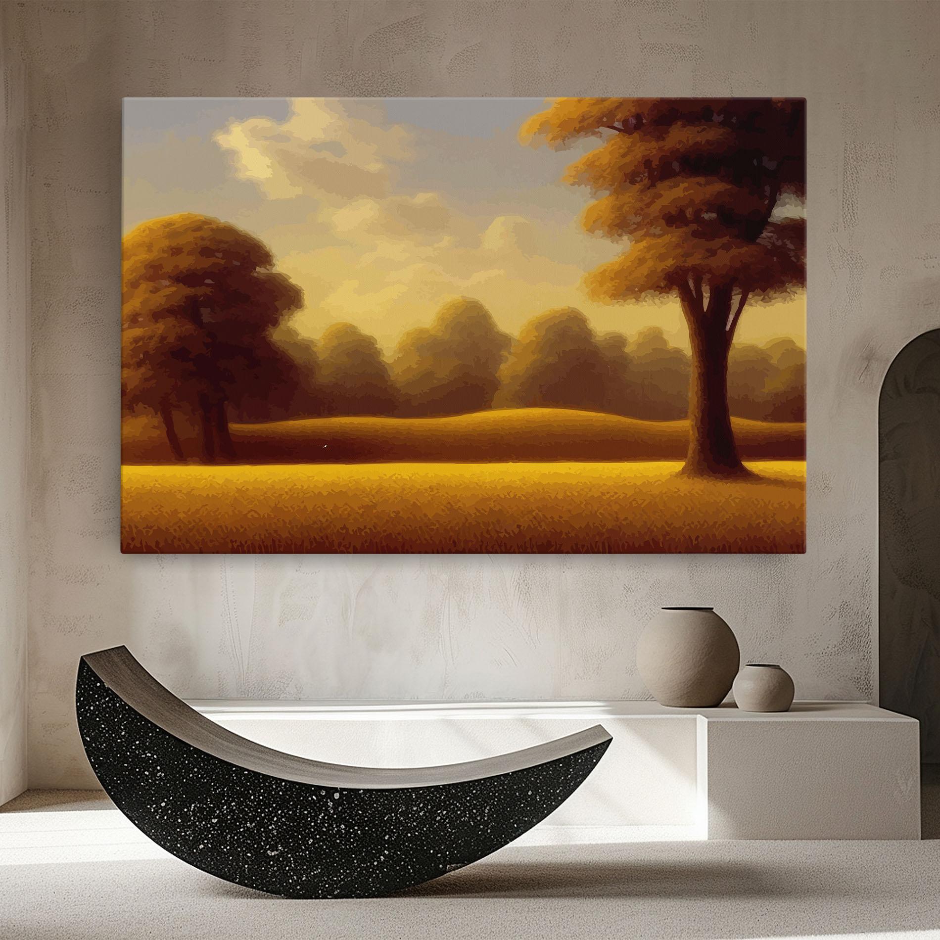 Tablou Canvas Yellow Countryside mockup 8