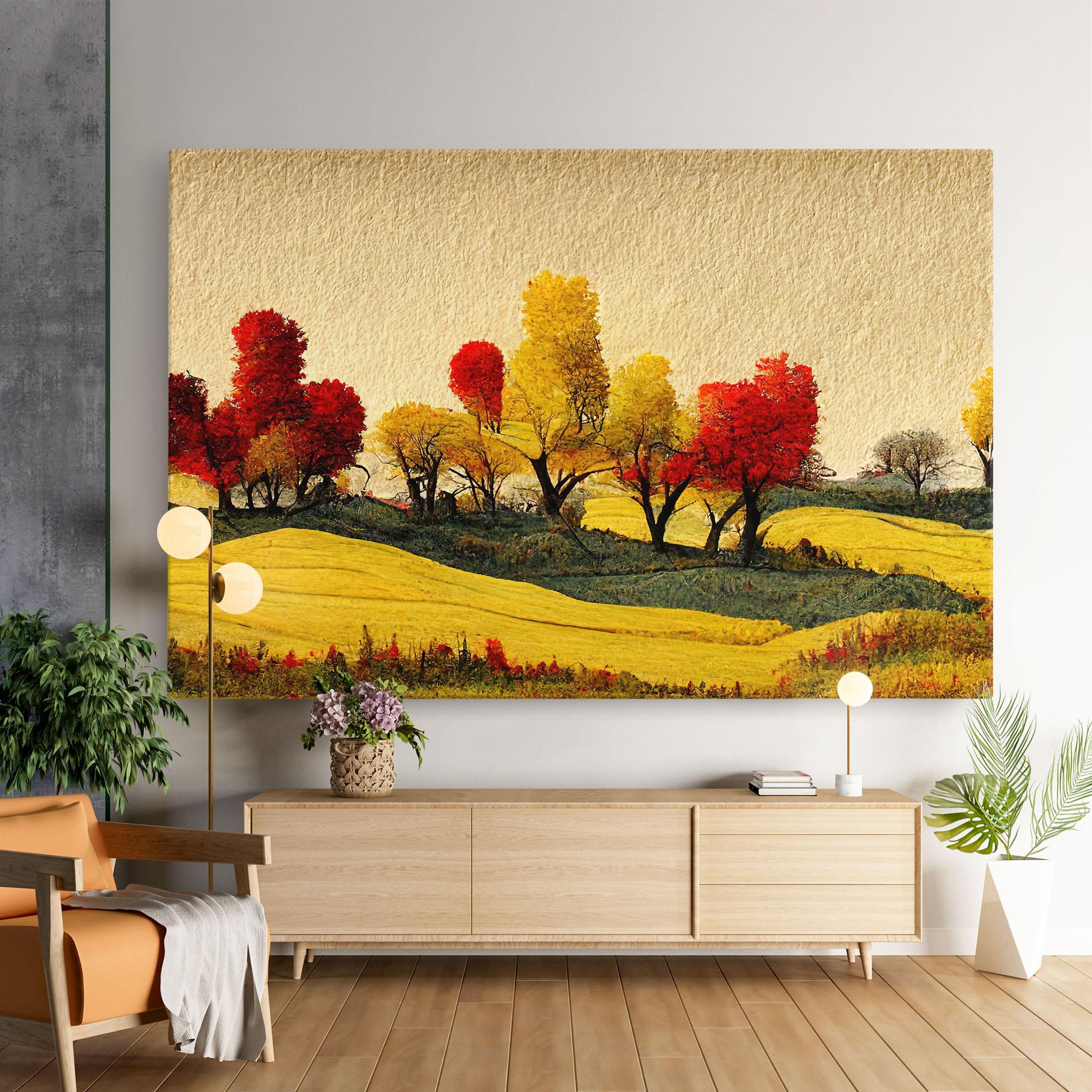 Tablou Canvas Autumn Paper Style mockup 9