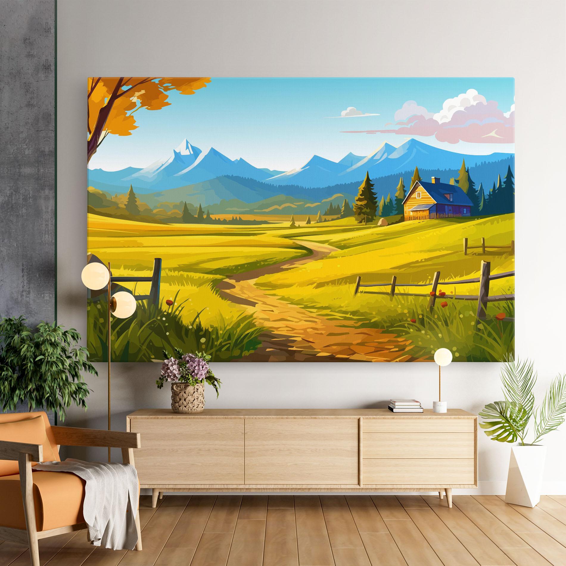 Tablou Canvas Daylight Rural View mockup 9
