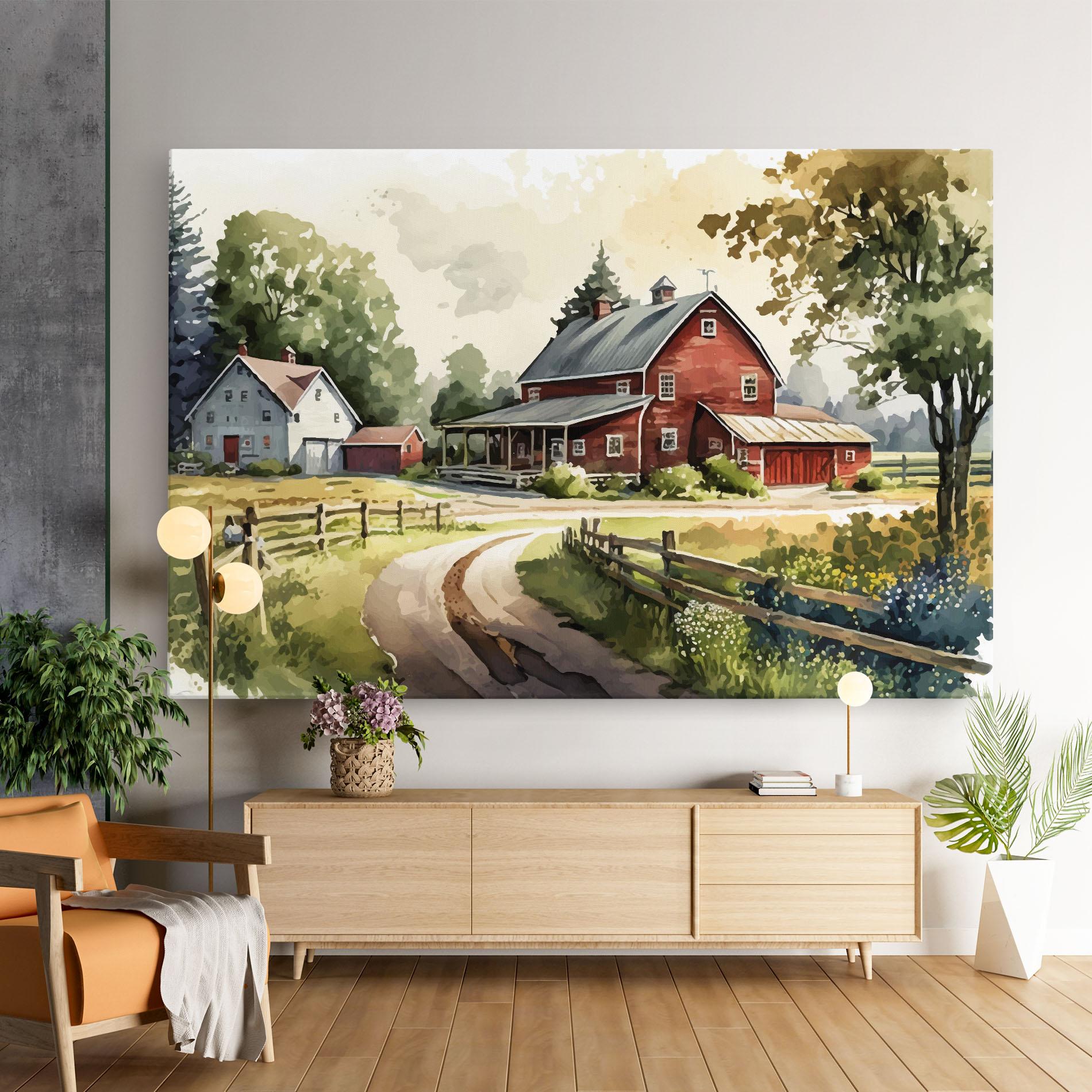 Tablou Canvas Farmhouse Painting mockup 9