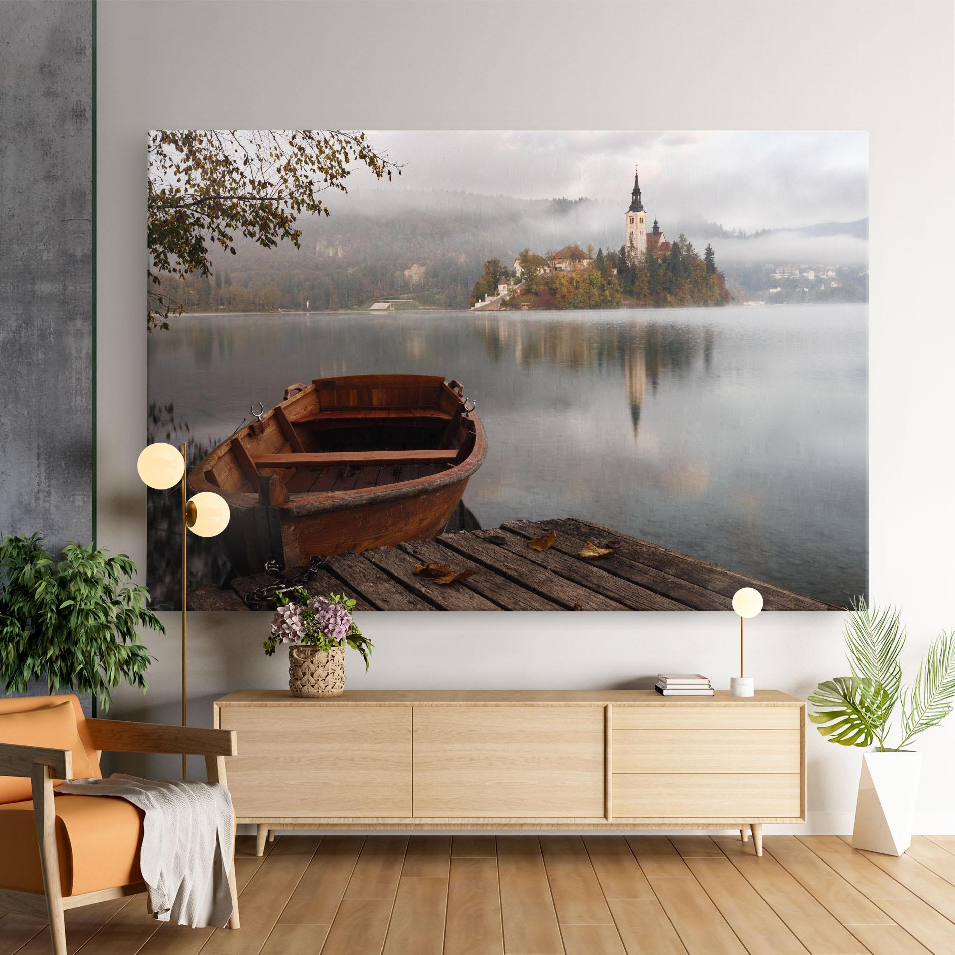 Tablou Canvas Lake Church mockup 9
