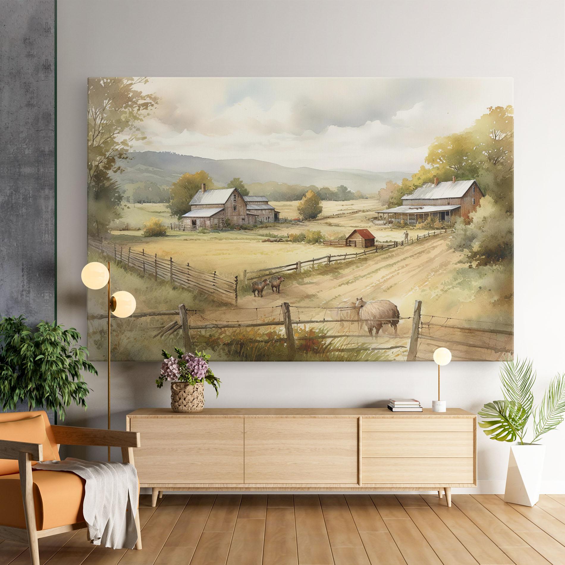 Tablou Canvas Rural Field mockup 9