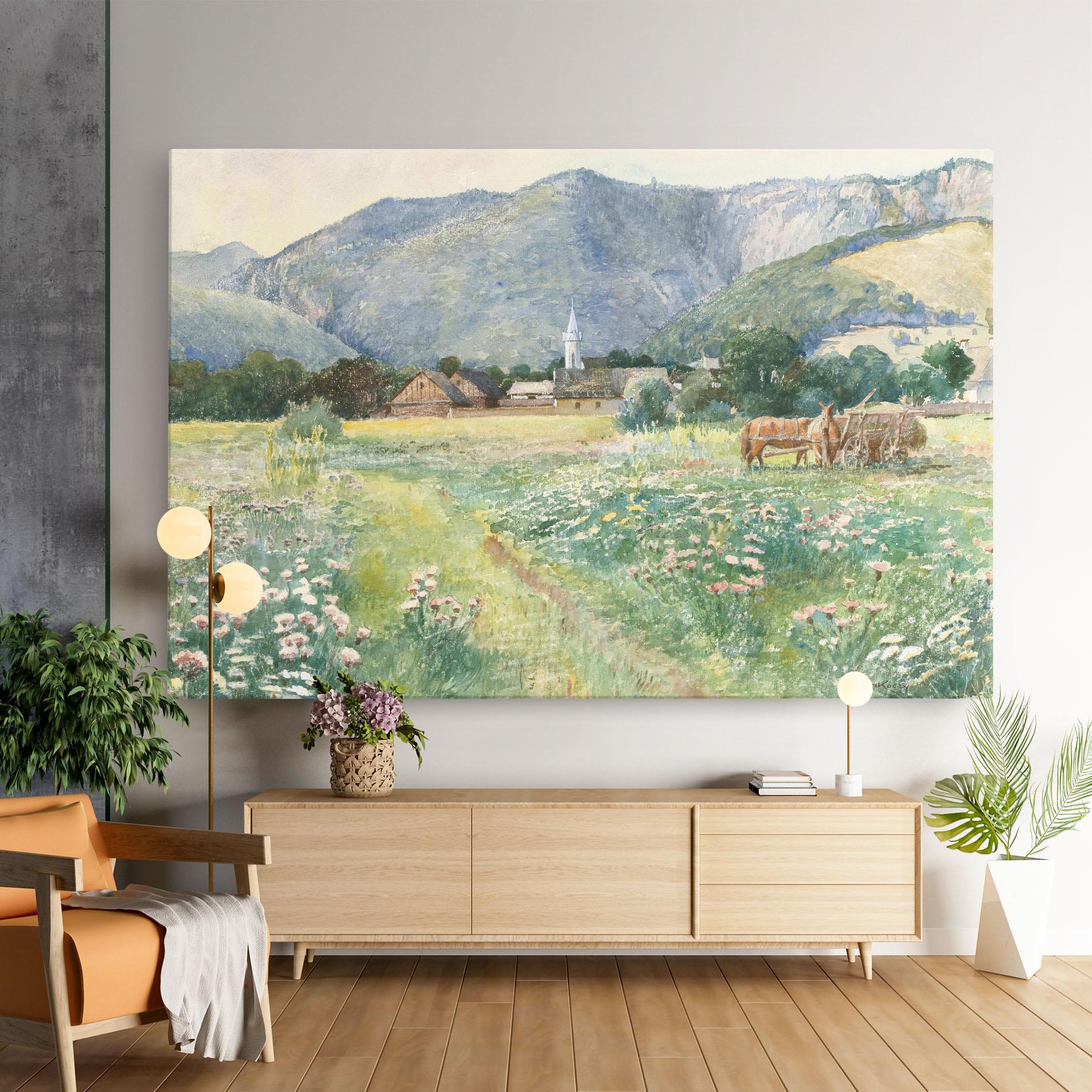Tablou Canvas Rural Painting Art mockup 9