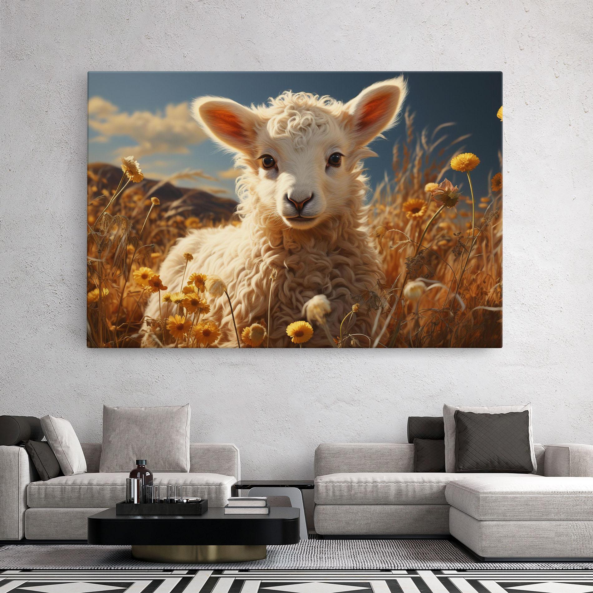 Tablou Canvas Animals Grazing mockup 2