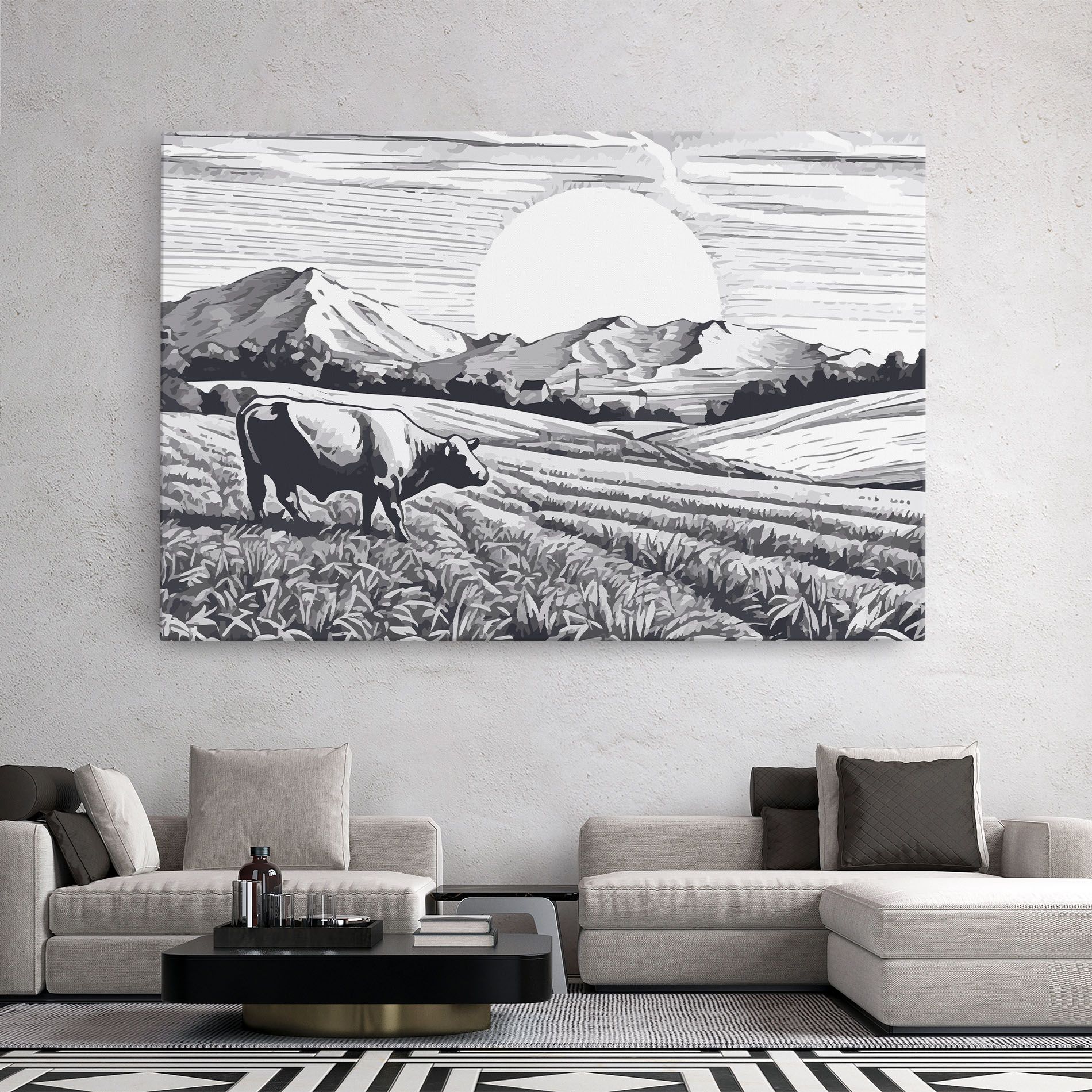 Cow Grey Ink mockup 2