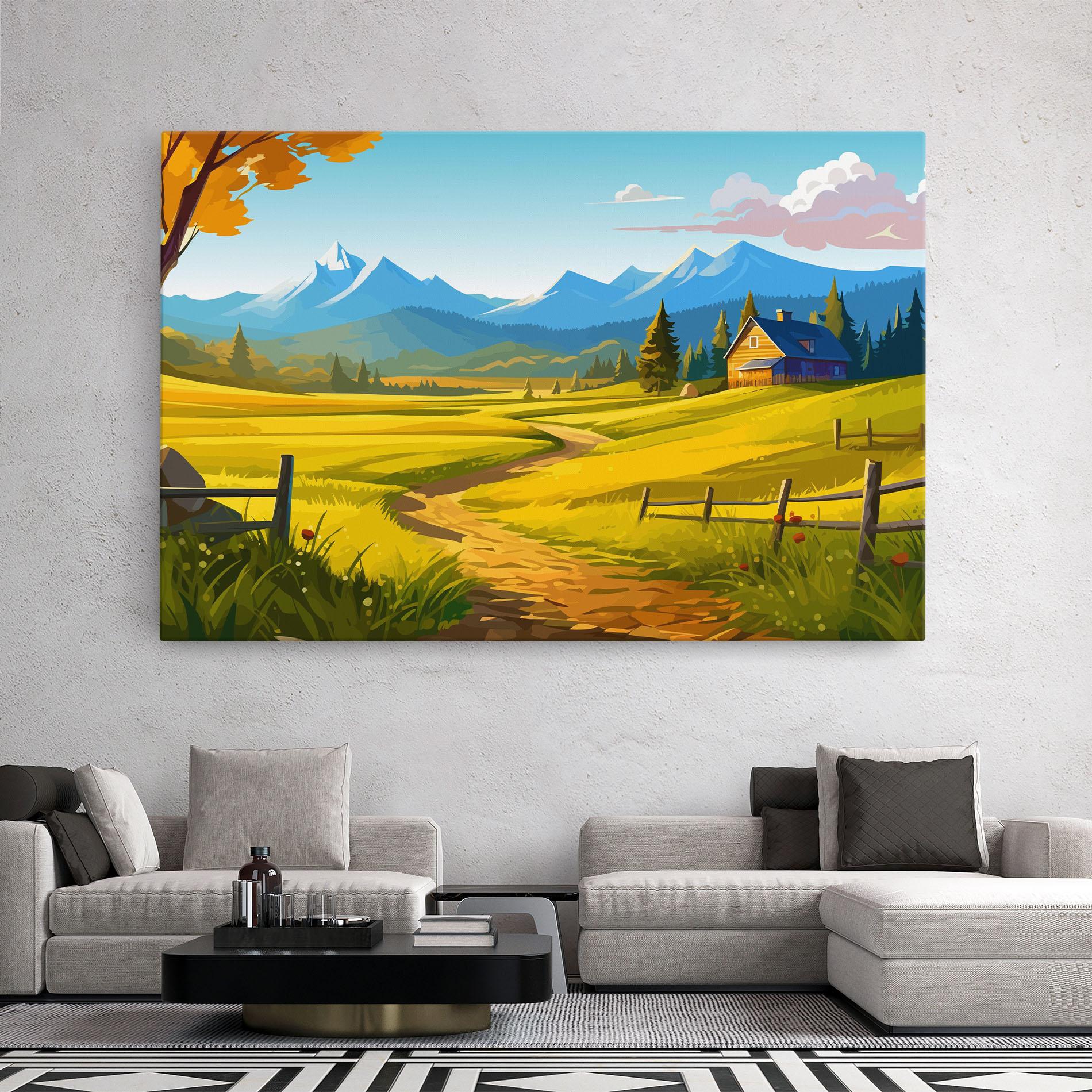 Tablou Canvas Daylight Rural View mockup 2