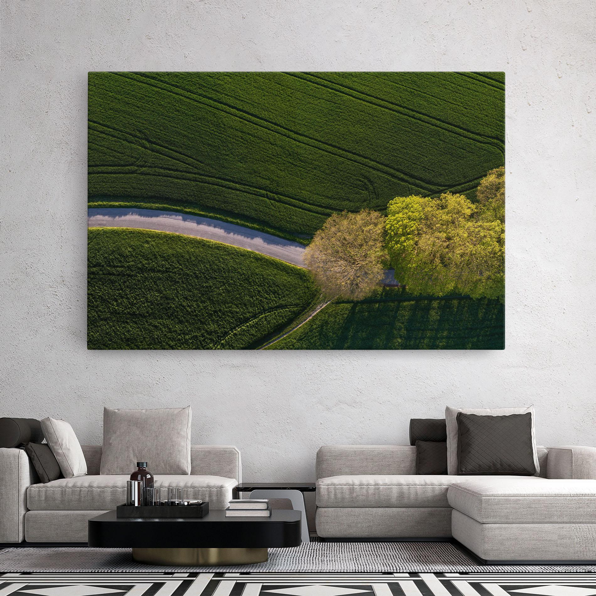 Tablou Canvas Green Road mockup 2