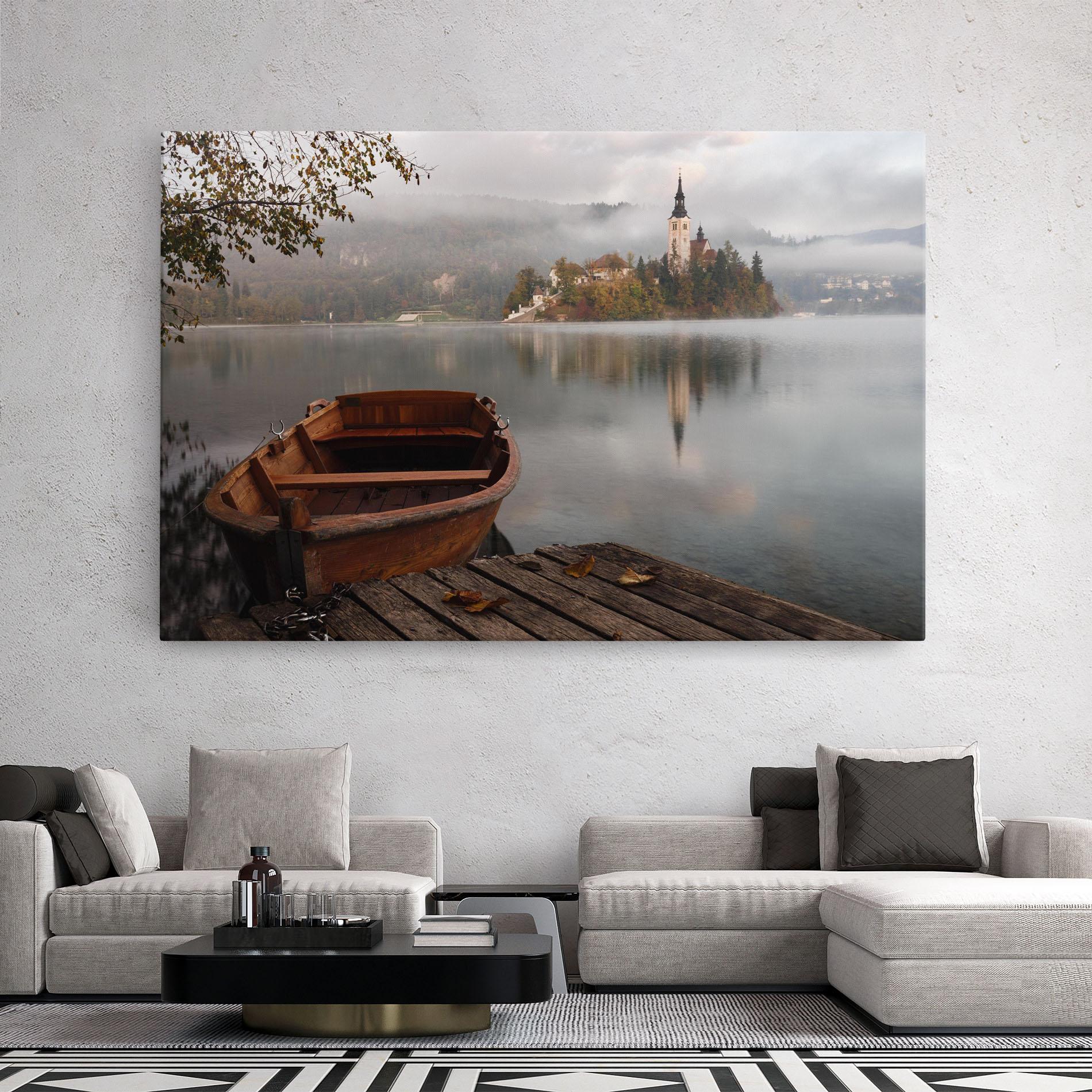 Tablou Canvas Lake Church mockup 2