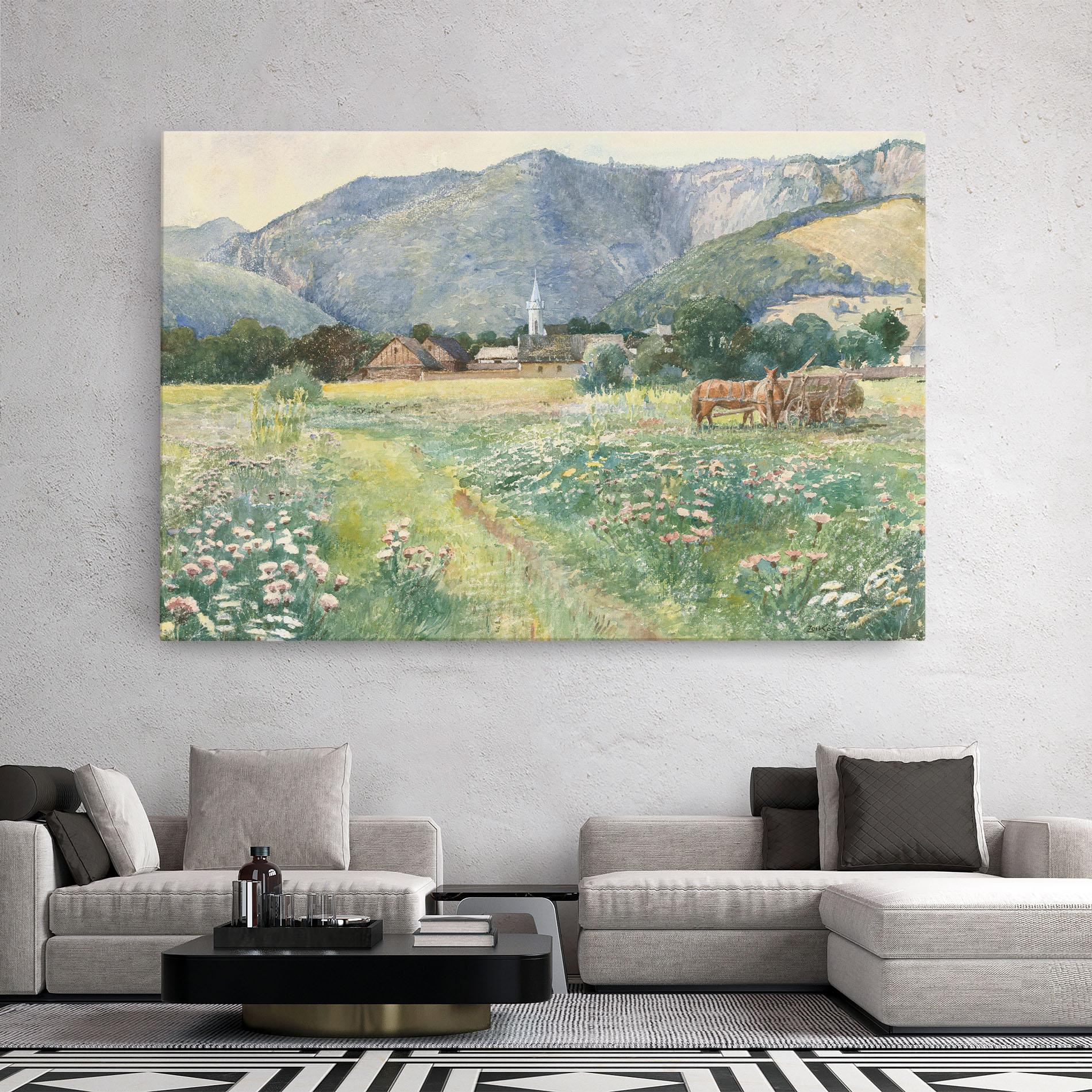Tablou Canvas Rural Painting Art mockup 2