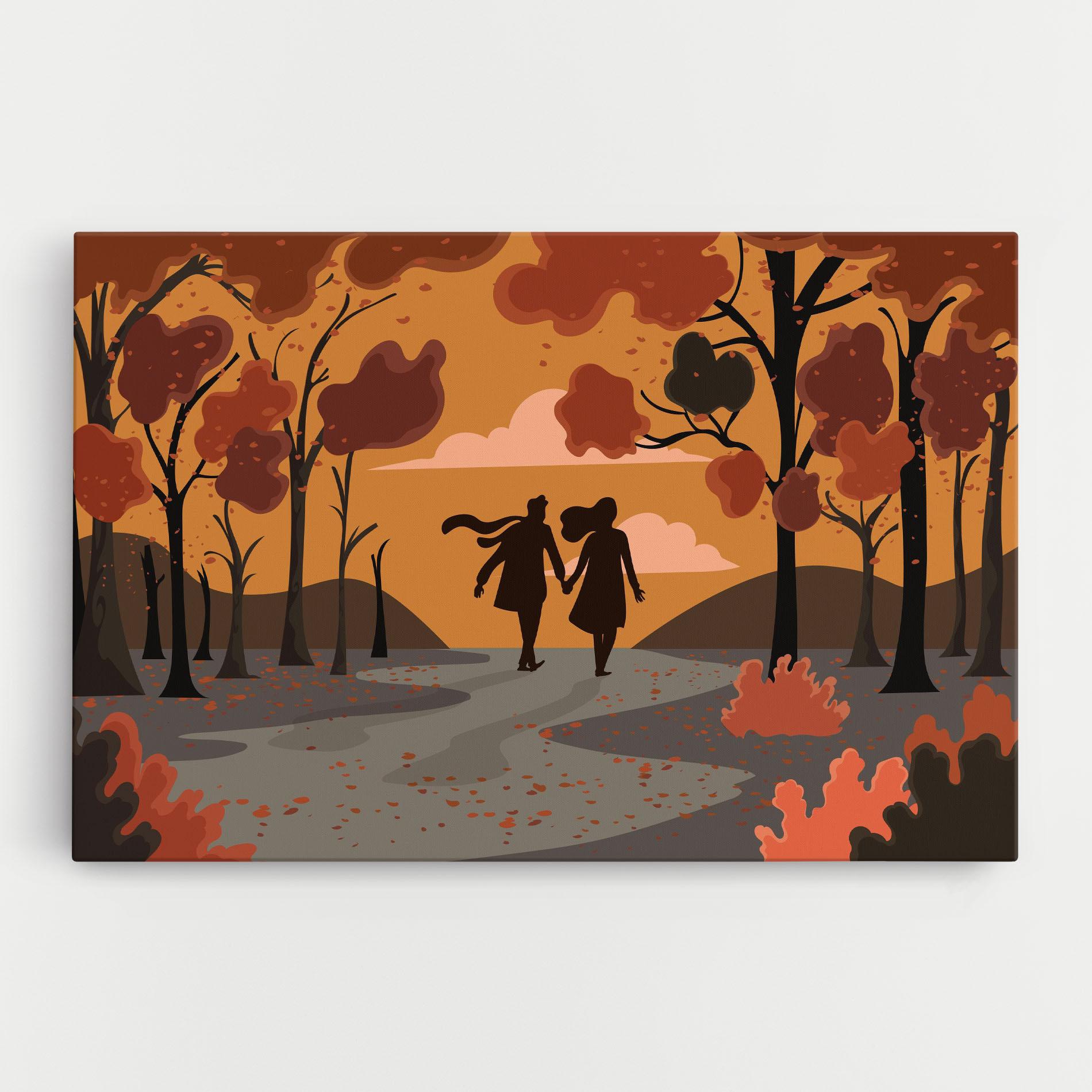 Tablou Canvas Autumn Couple mockup 0