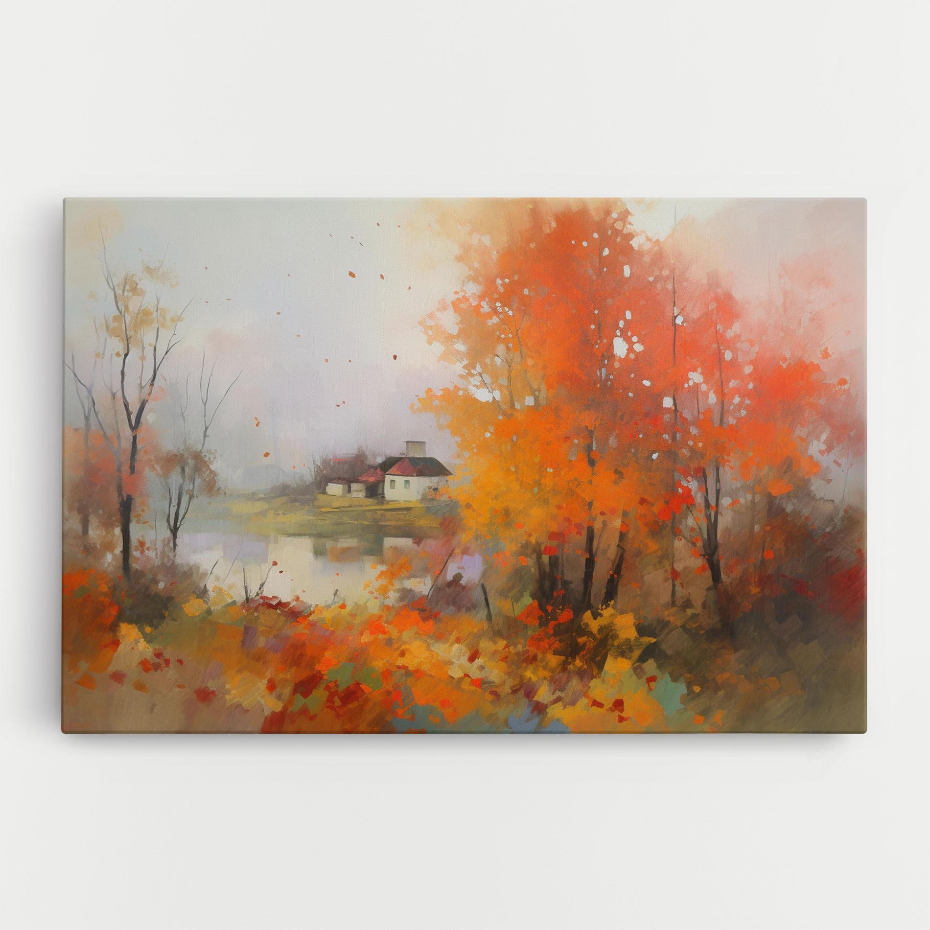 Tablou Canvas Autumnal Painting mockup 0