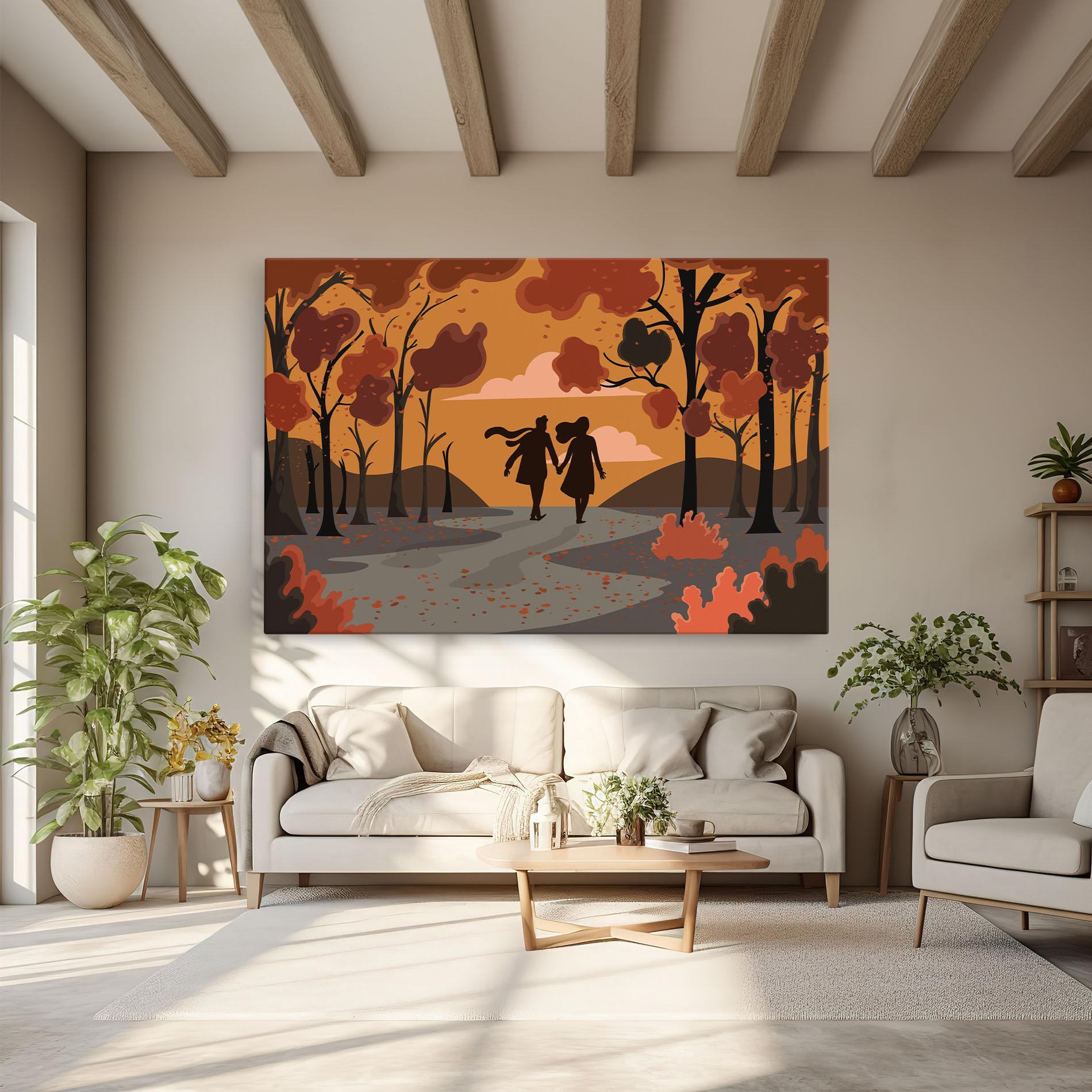Tablou Canvas Autumn Couple mockup 6