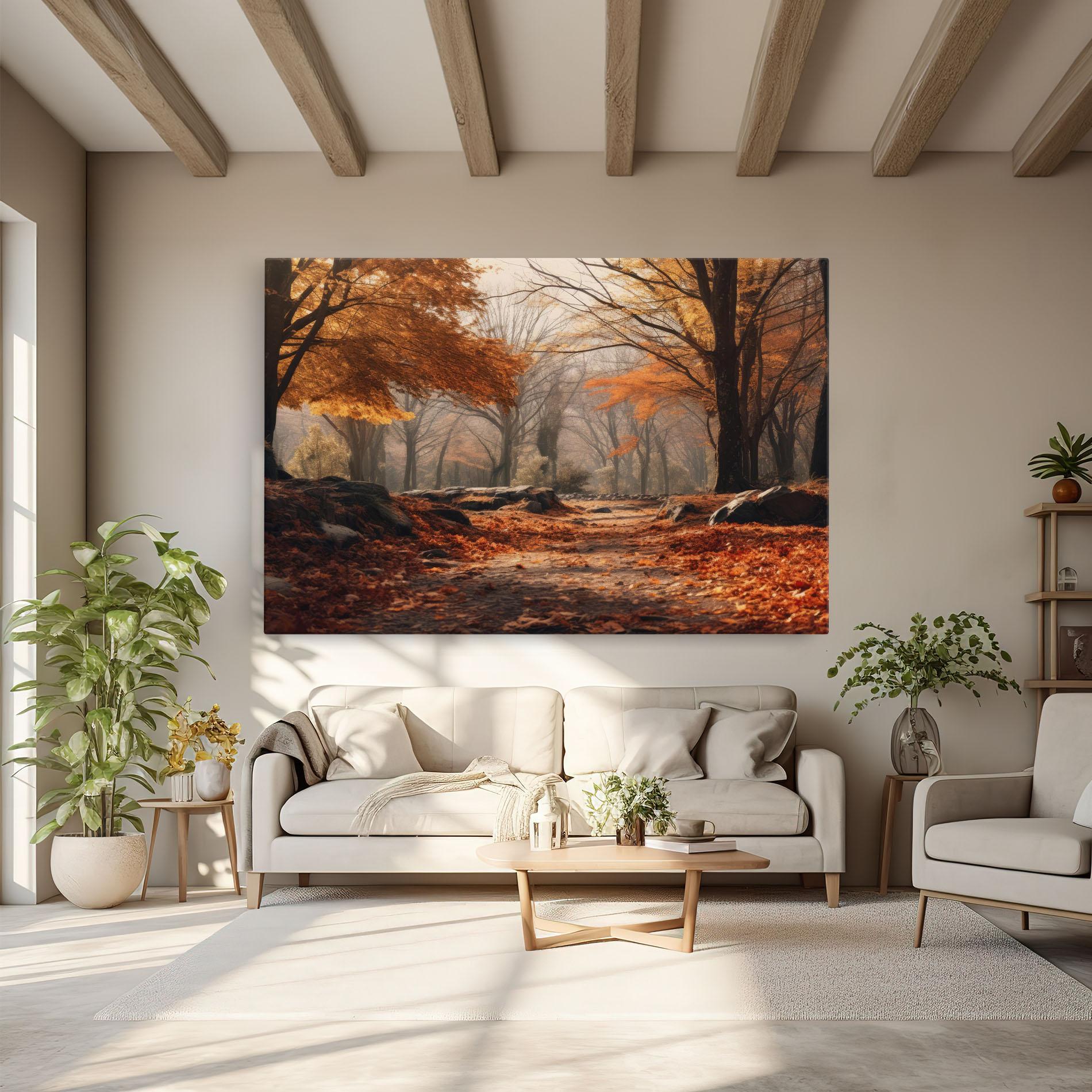 Tablou Canvas Autumn Forest mockup 6