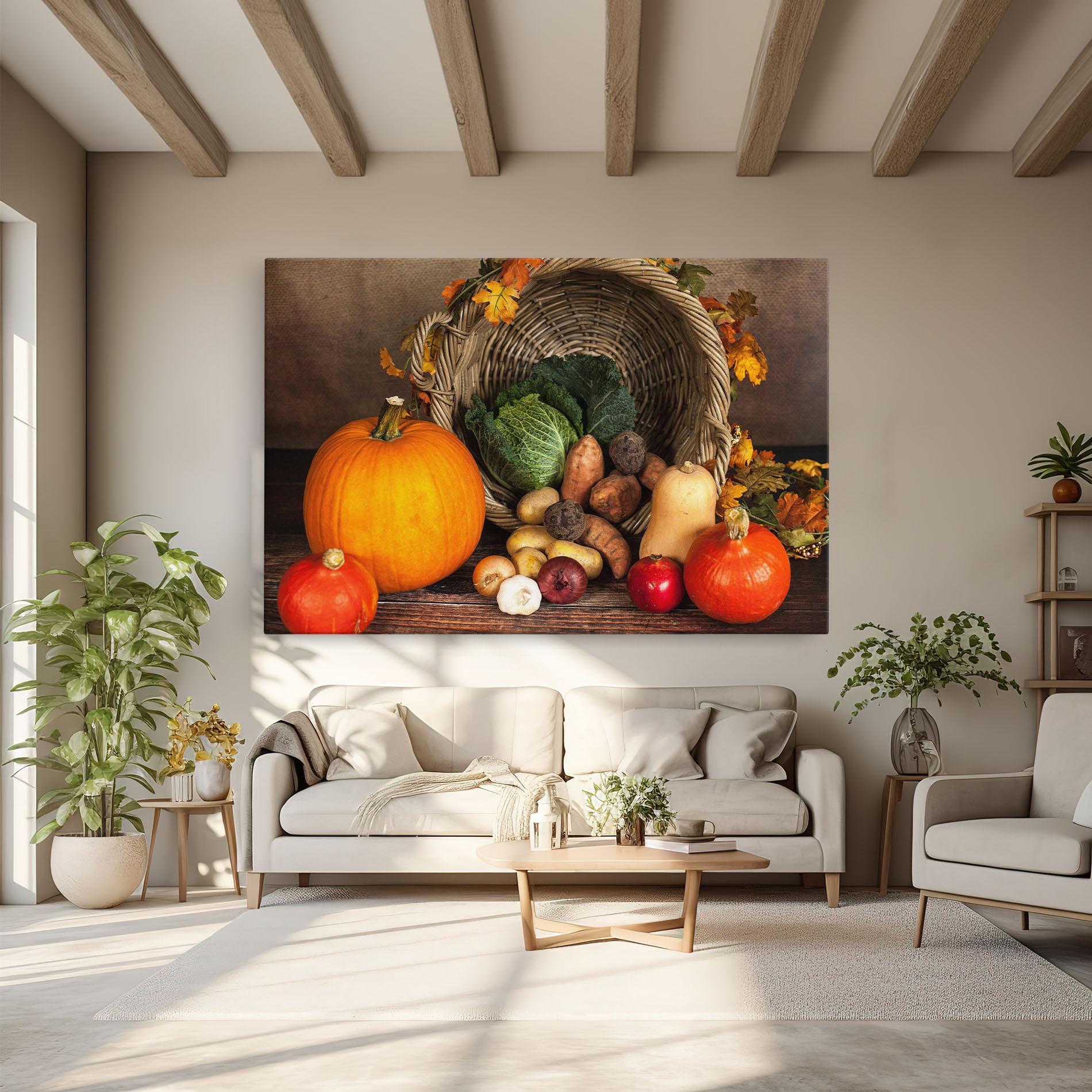 Tablou Canvas Autumn Vegetables mockup 6
