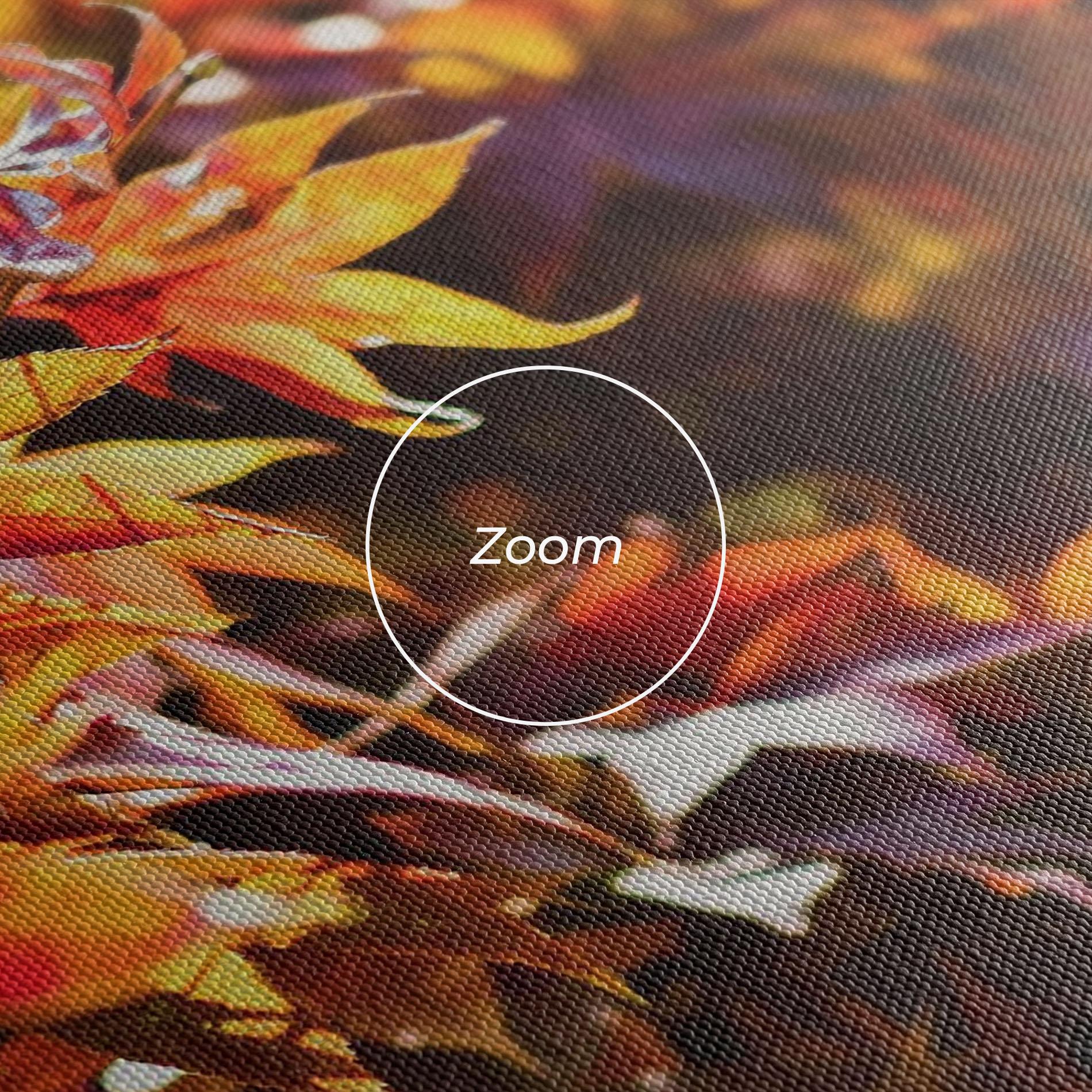 Tablou Canvas Dark Red Leaves mockup 3