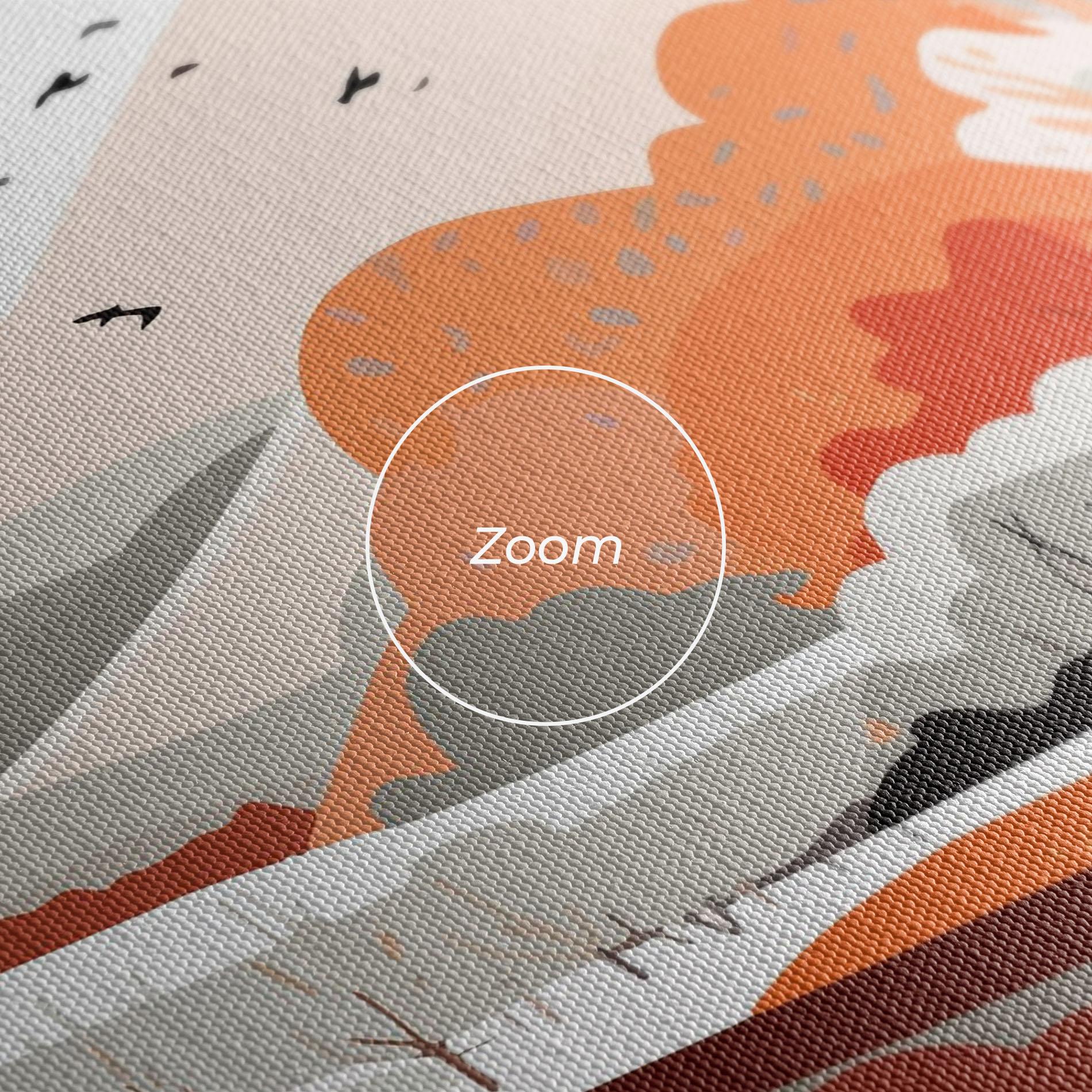 Tablou Canvas Grey Orange Autumn mockup 3