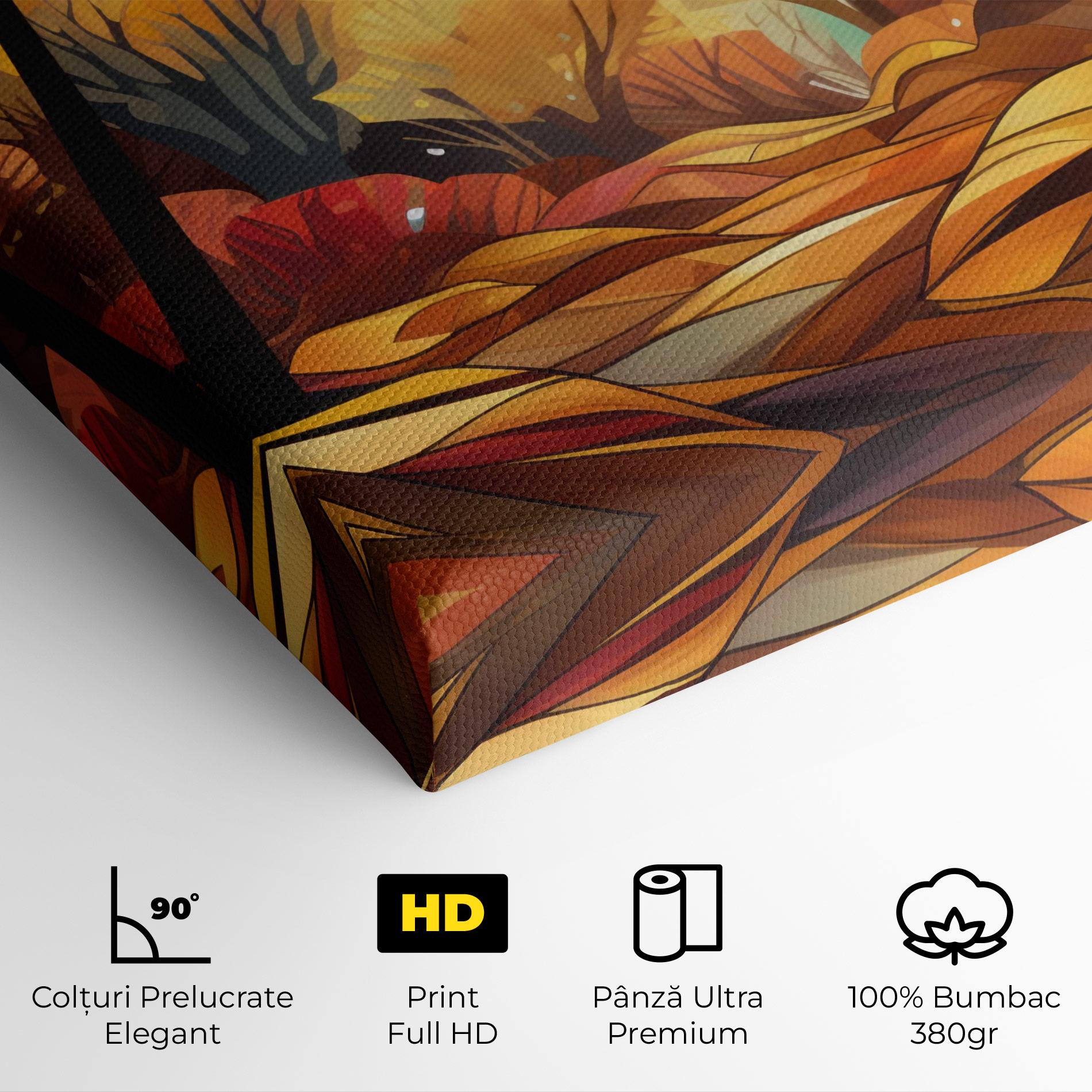 Tablou Canvas Autumn Forest Art mockup 4