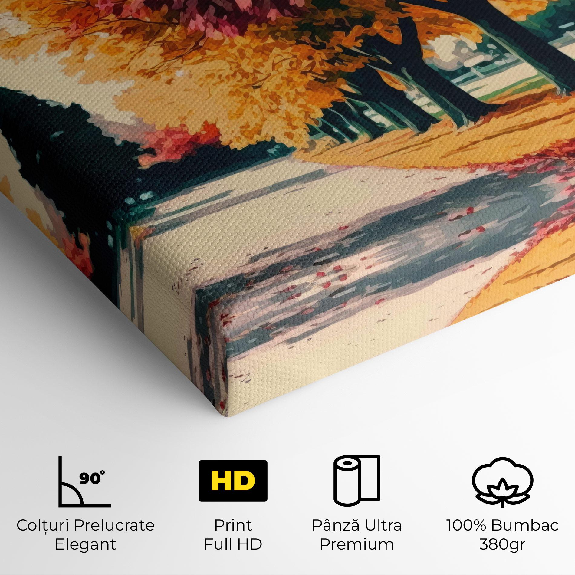 Tablou Canvas Autumn Park mockup 4