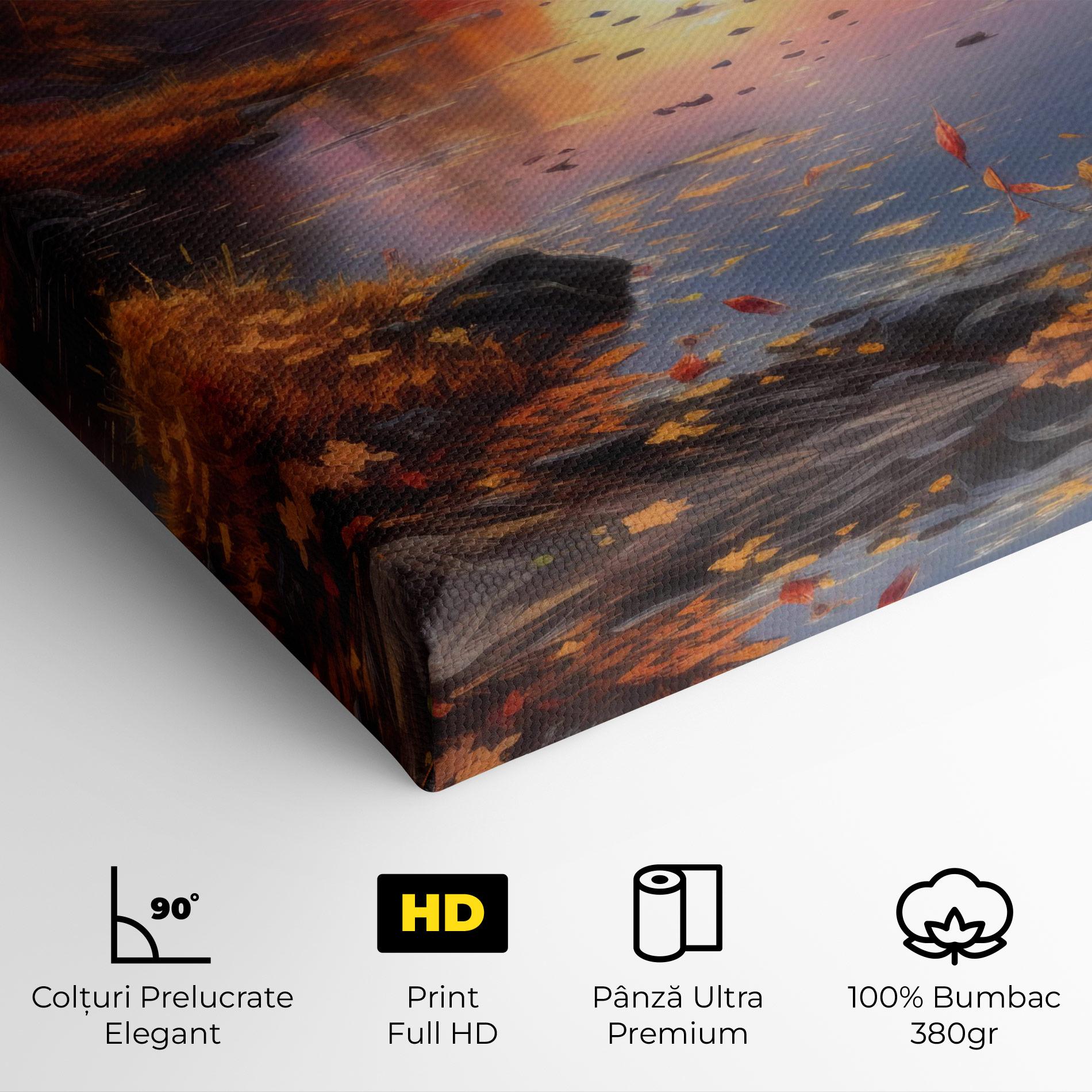 Tablou Canvas Autumn Sunset mockup 4