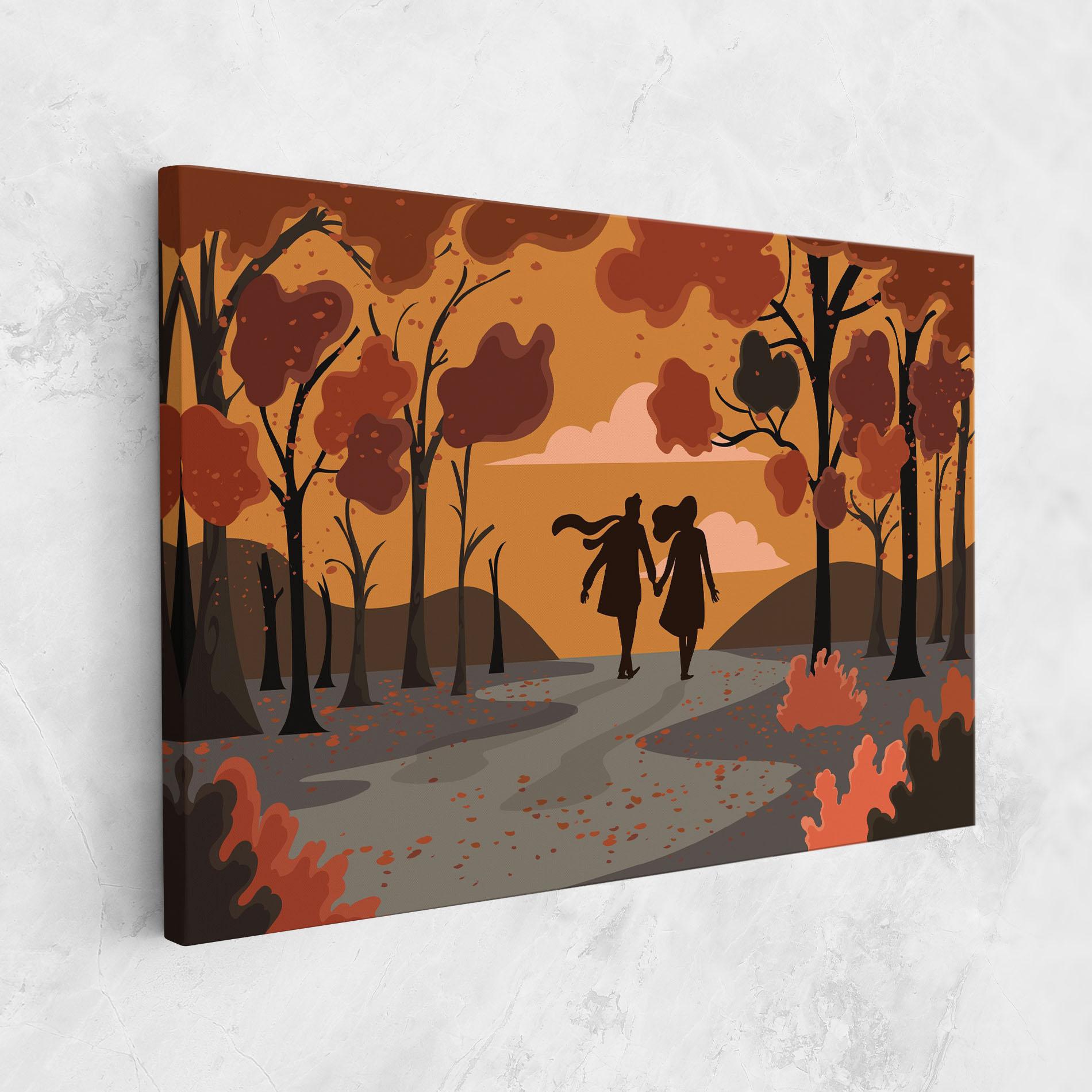 Tablou Canvas Autumn Couple mockup 1