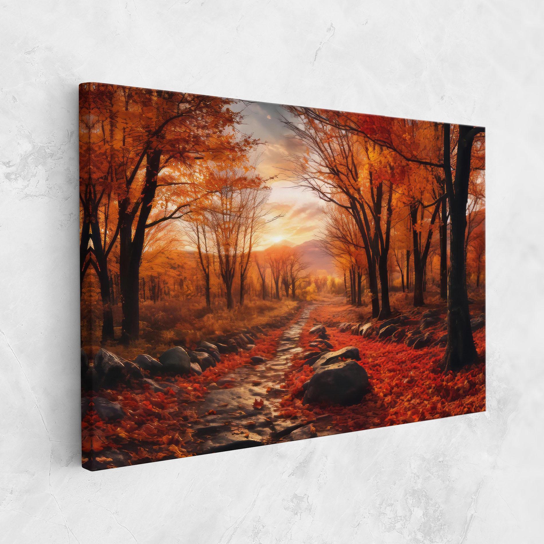 Tablou Canvas Autumn Path mockup 1