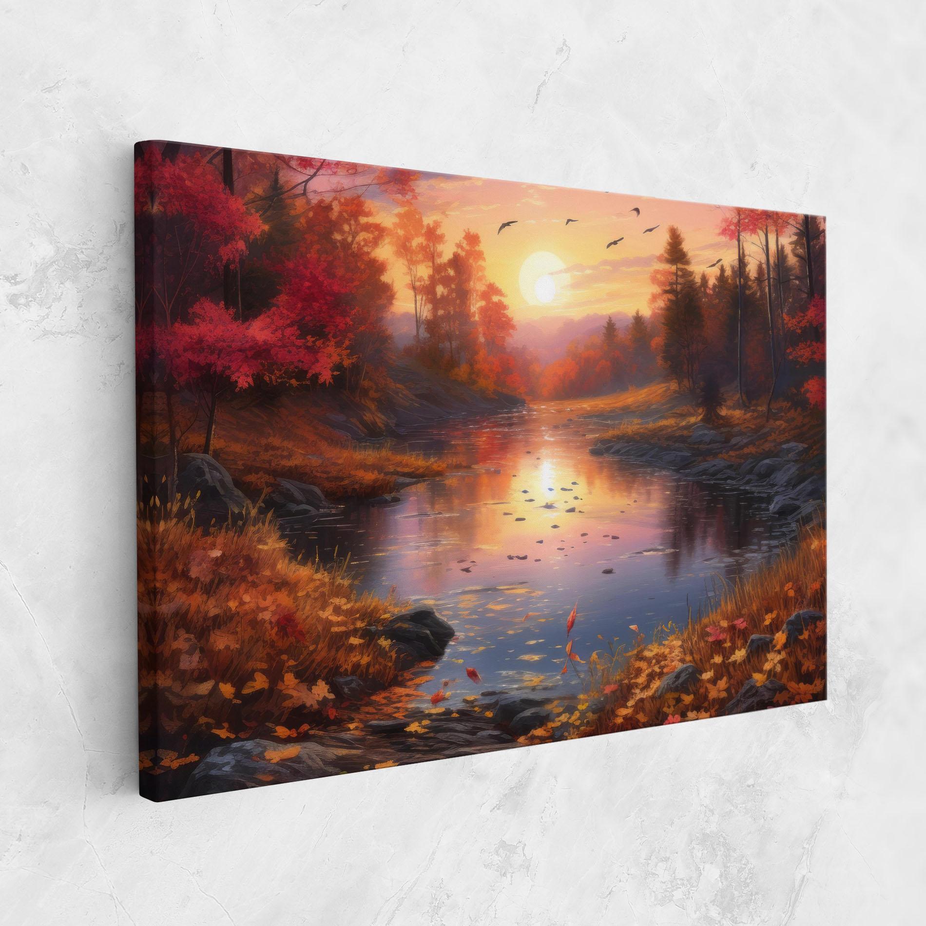 Tablou Canvas Autumn Sunset mockup 1