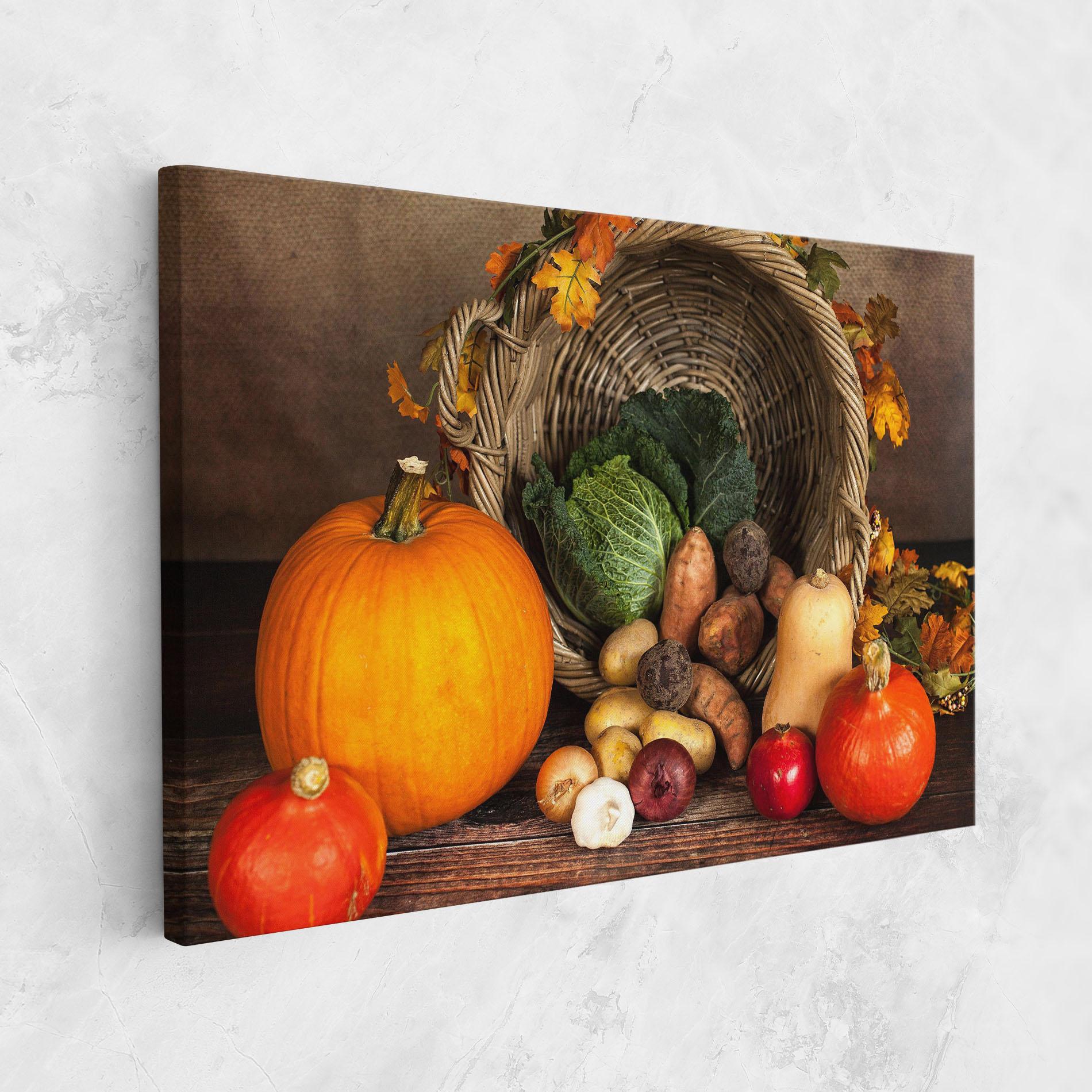 Tablou Canvas Autumn Vegetables mockup 1