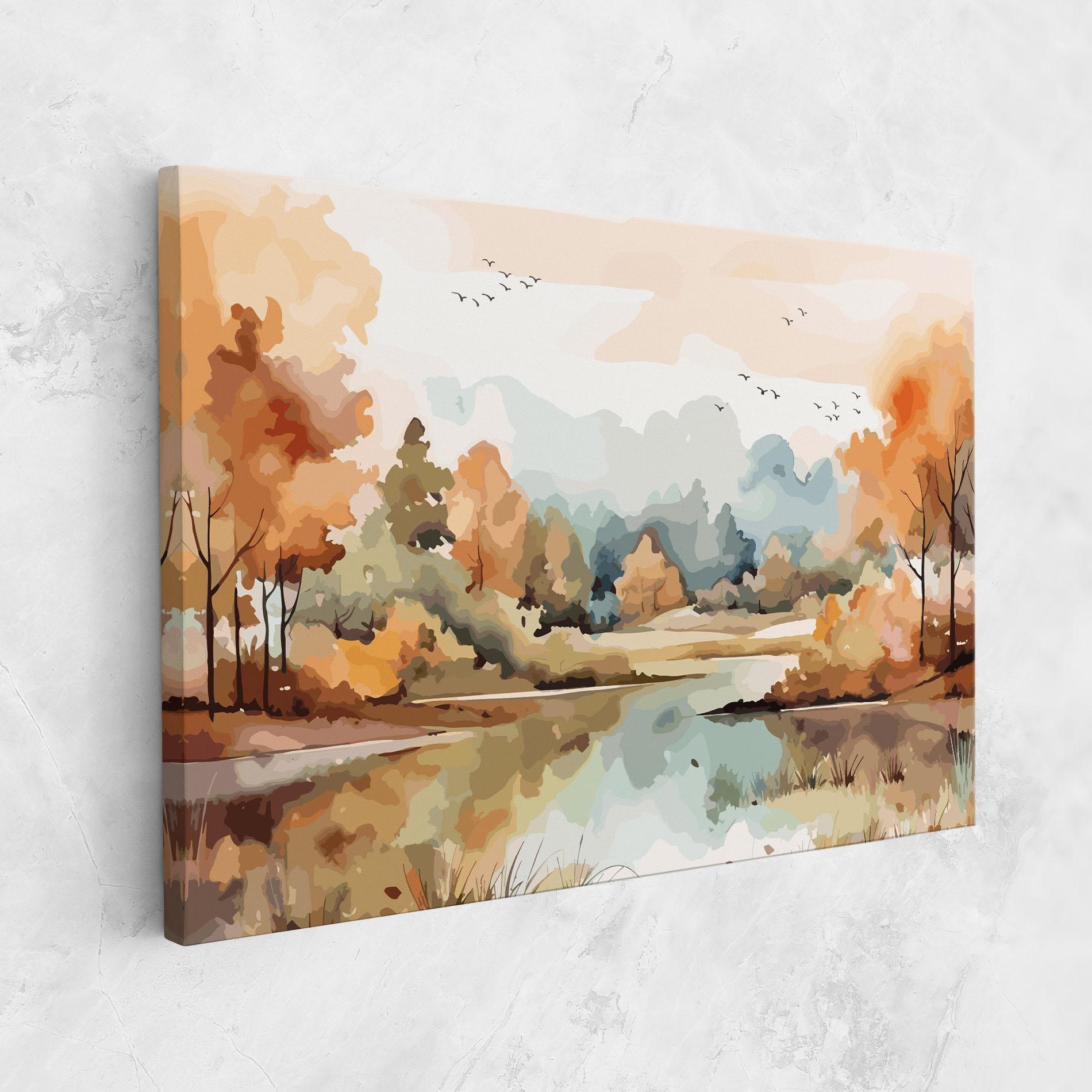 Tablou Canvas Watercolor Autumn mockup 1