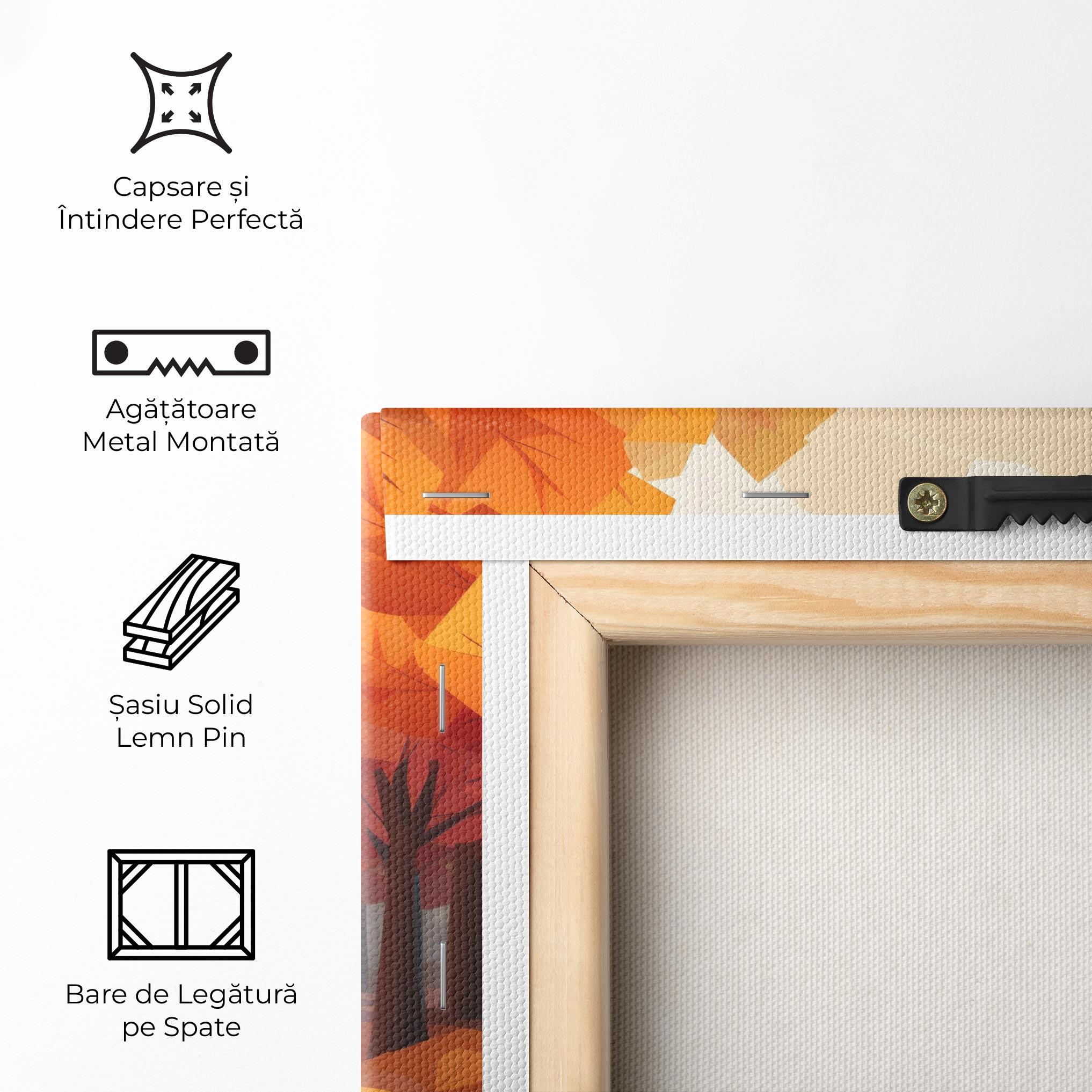 Tablou Canvas Autumn Forest View mockup 5