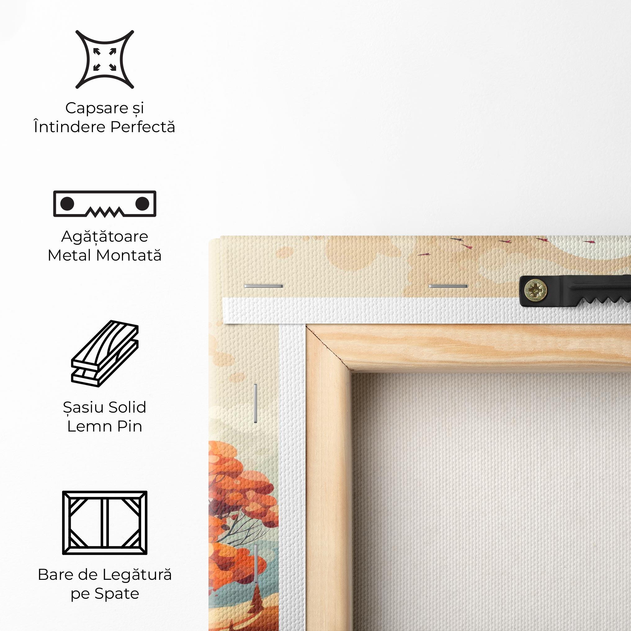 Tablou Canvas Autumn Tree Painting mockup 5