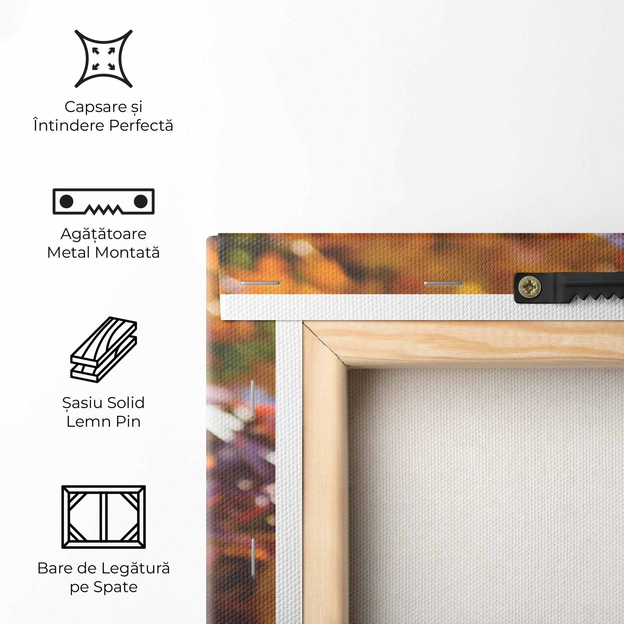 Tablou Canvas Dark Red Leaves mockup 5