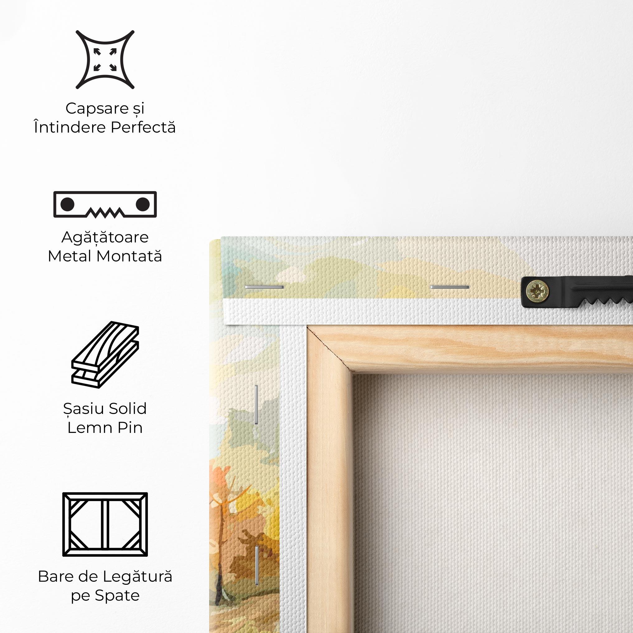 Tablou Canvas Green Yellow Autumn mockup 5