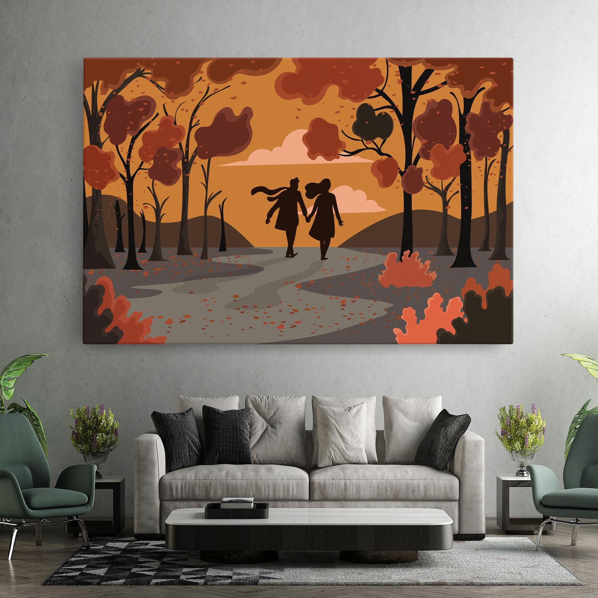Tablou Canvas Autumn Couple mockup 7