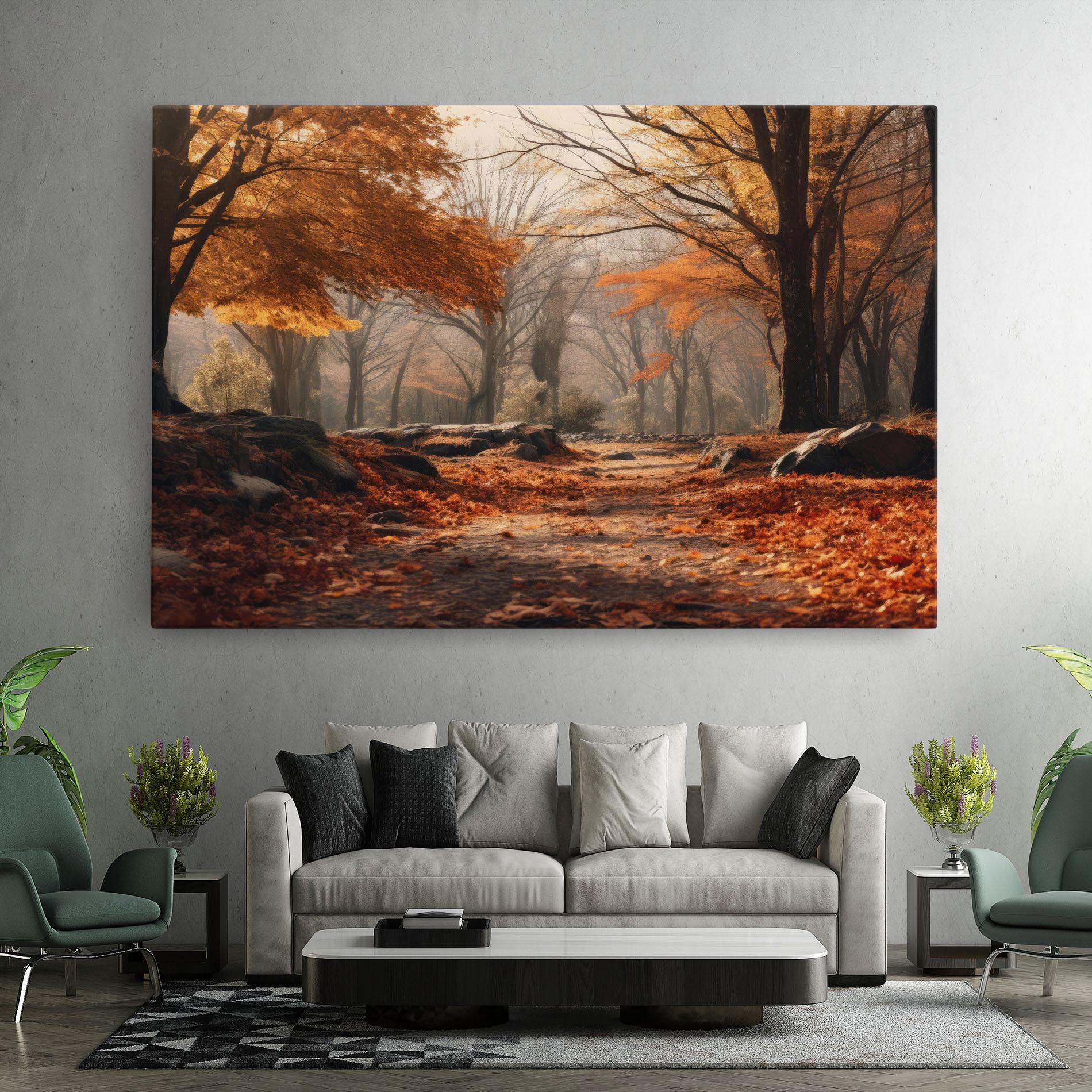 Tablou Canvas Autumn Forest mockup 7