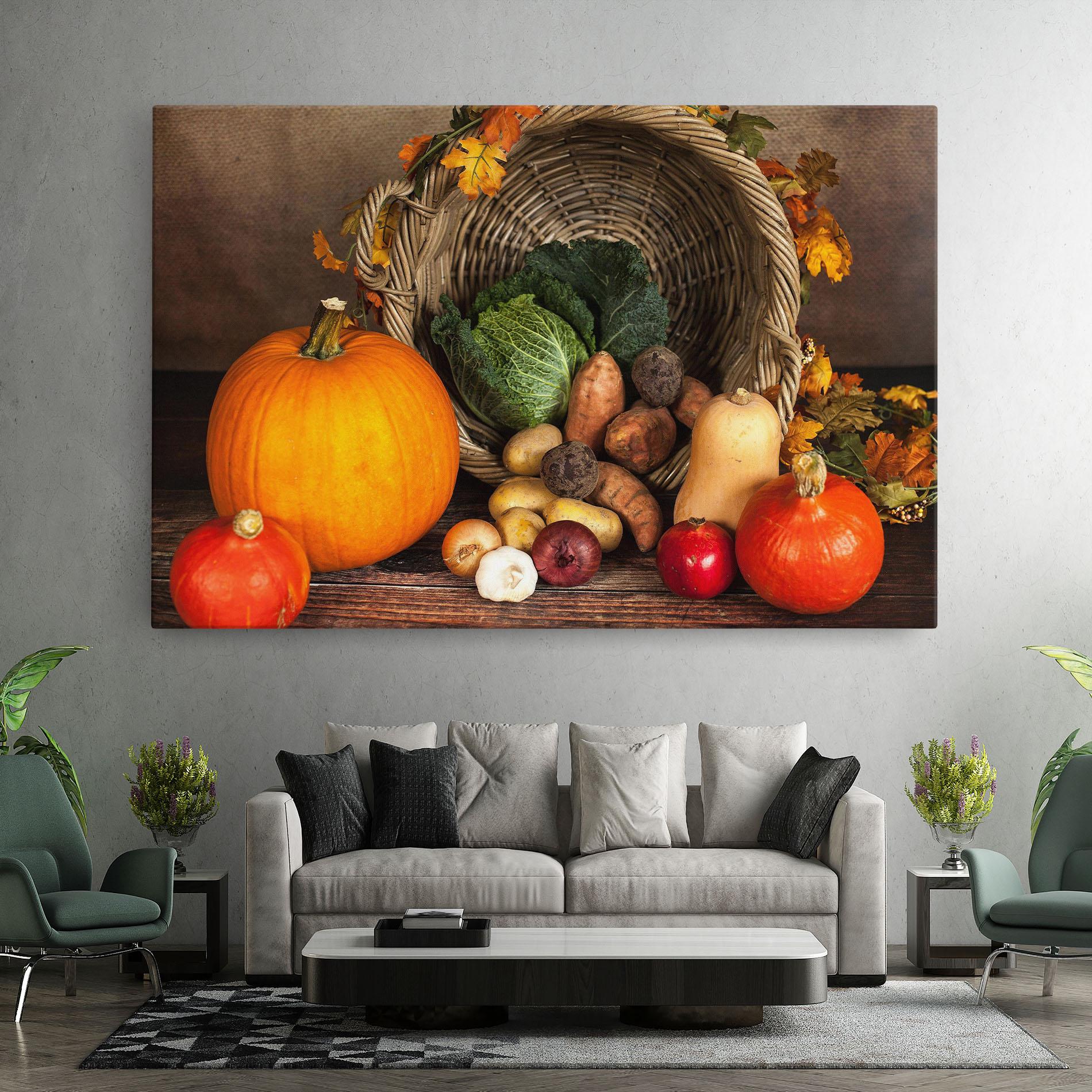 Tablou Canvas Autumn Vegetables mockup 7